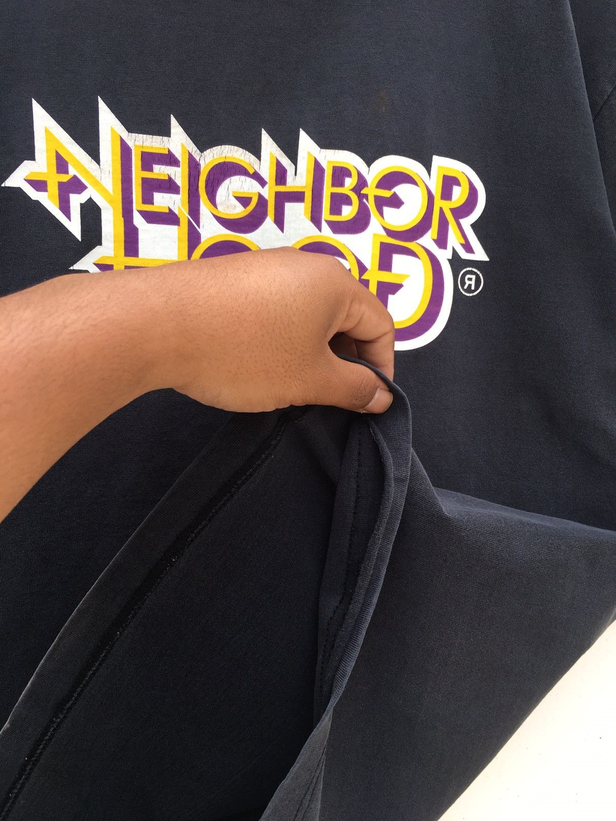 Neighborhood Rare Vintage SS02 Neighborhood Big Spellout Printed Tshirt Size US M / EU 48-50 / 2 - 13 Thumbnail