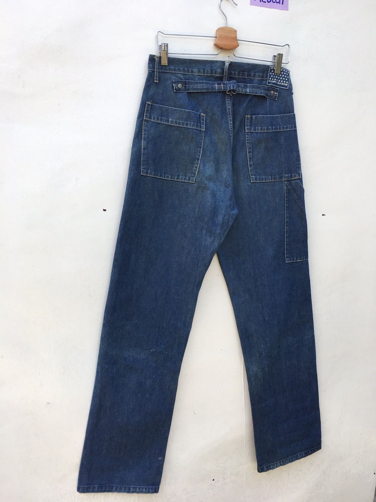 Hysteric Glamour Vtg Rare Hysteric Glamour Stars Straight Cut Denim Pants Size US 32 / EU 48 - 14 Thumbnail