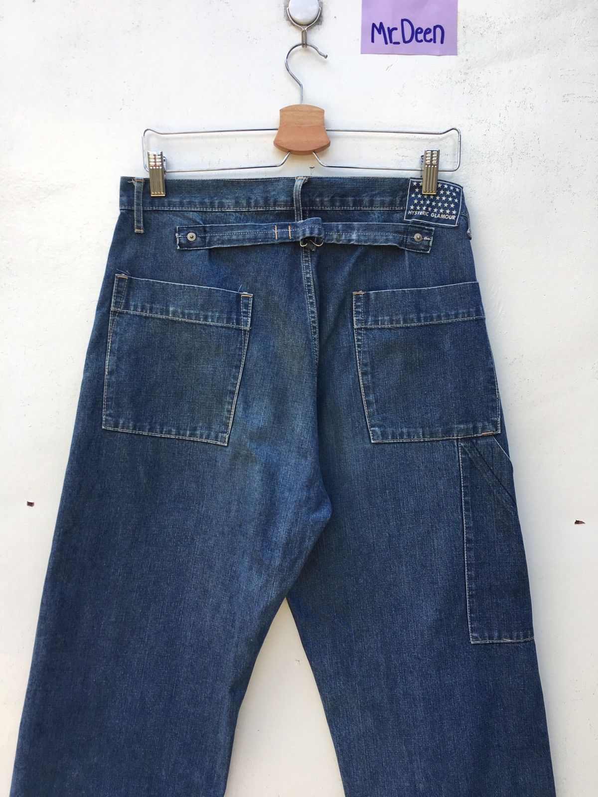 Hysteric Glamour Vtg Rare Hysteric Glamour Stars Straight Cut Denim Pants Size US 32 / EU 48 - 16 Thumbnail