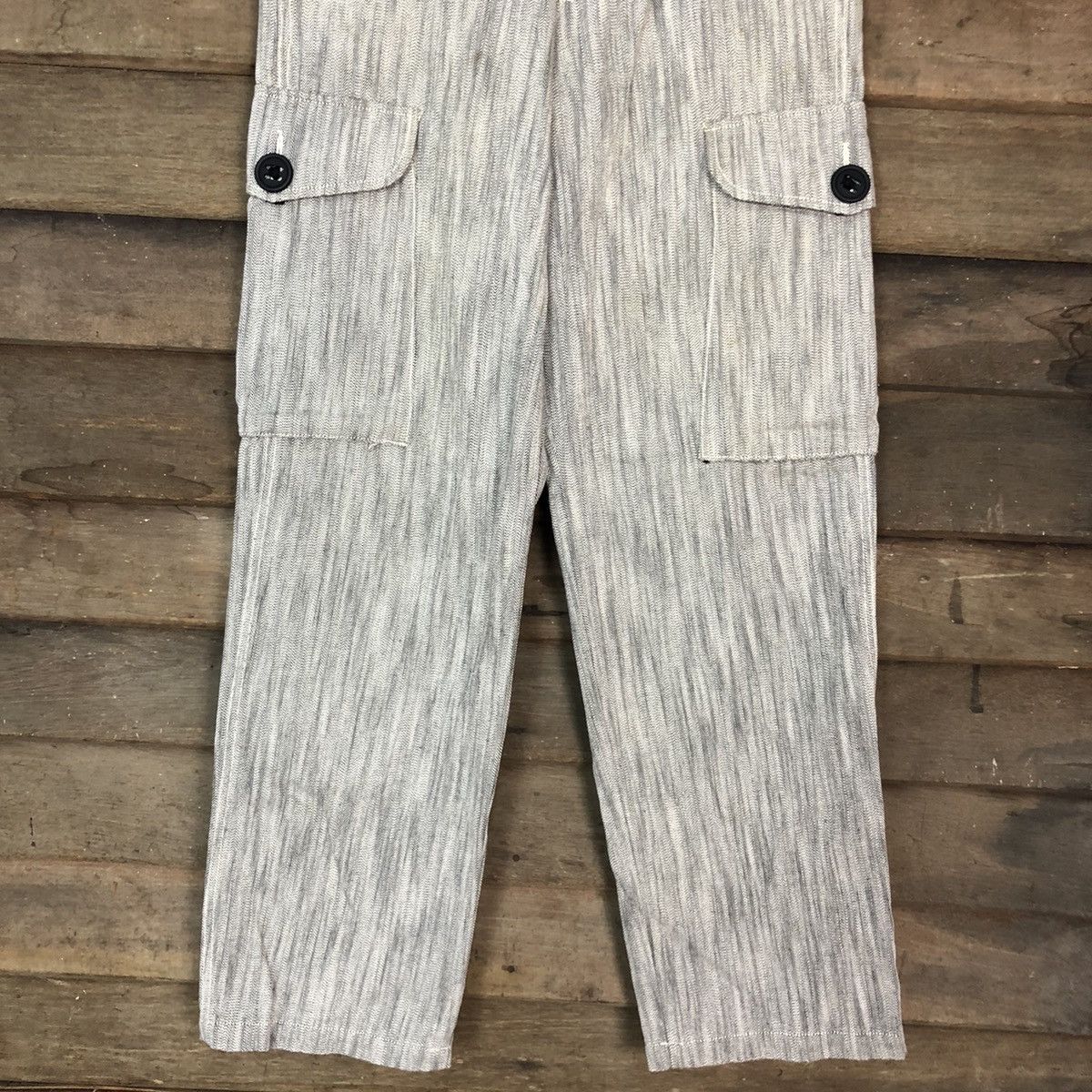 Japanese Brand RageBlue Grey Multipocket Cargo Pants #3001 Size US 30 / EU 46 - 3 Thumbnail