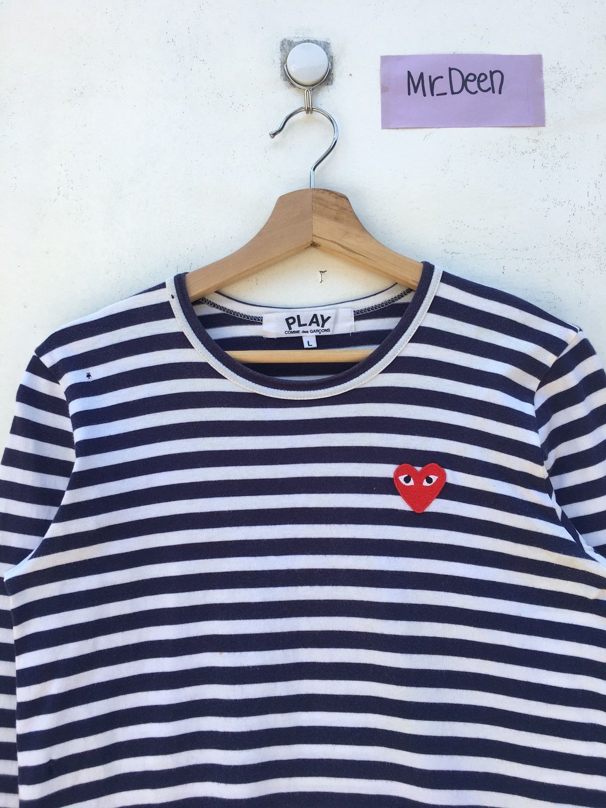 Comme des Garcons PLAY Rare CDG Play Striped Blue Longsleeve Size US M / EU 48-50 / 2 - 4 Thumbnail