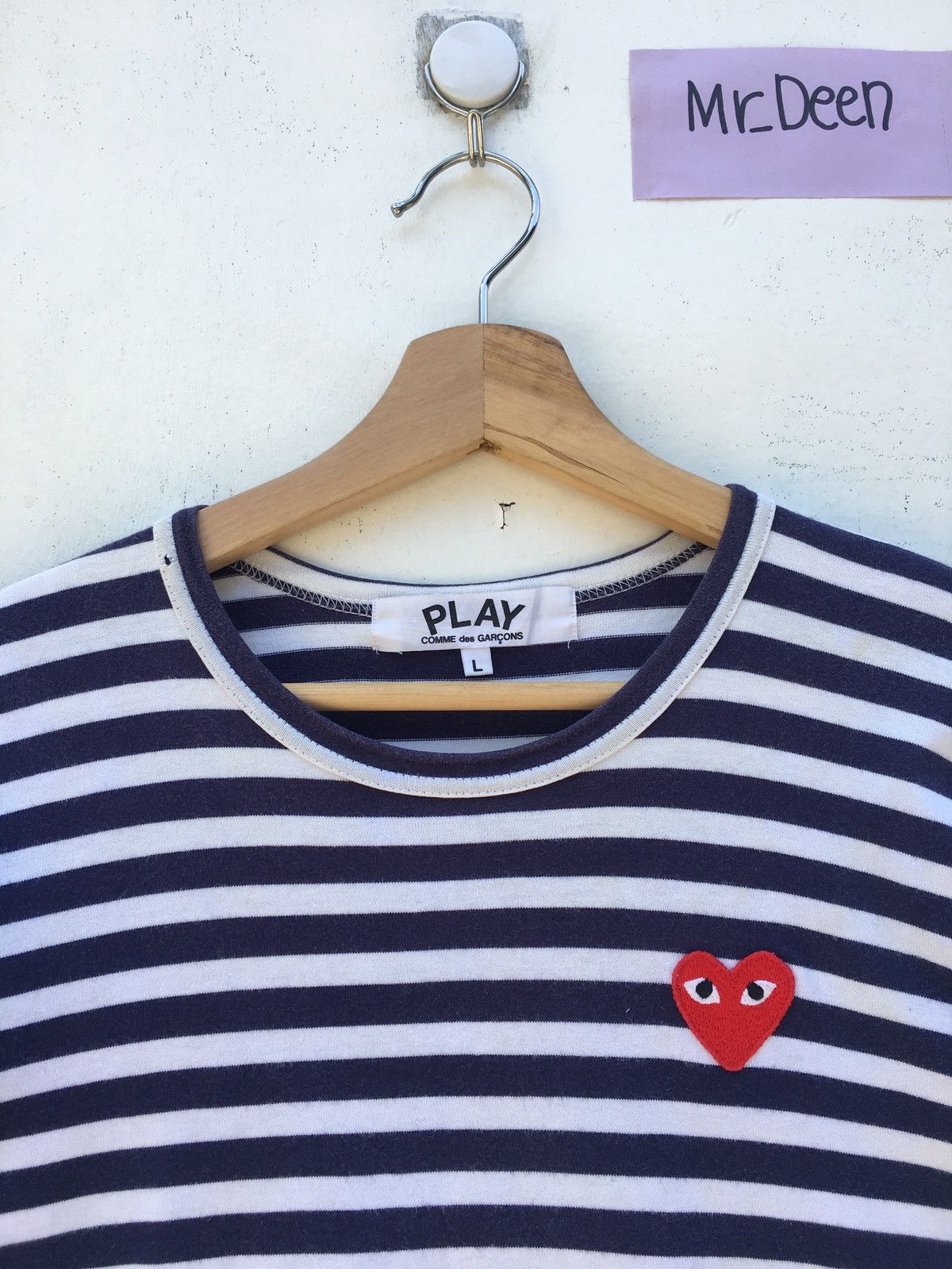 Comme des Garcons PLAY Rare CDG Play Striped Blue Longsleeve Size US M / EU 48-50 / 2 - 5 Thumbnail