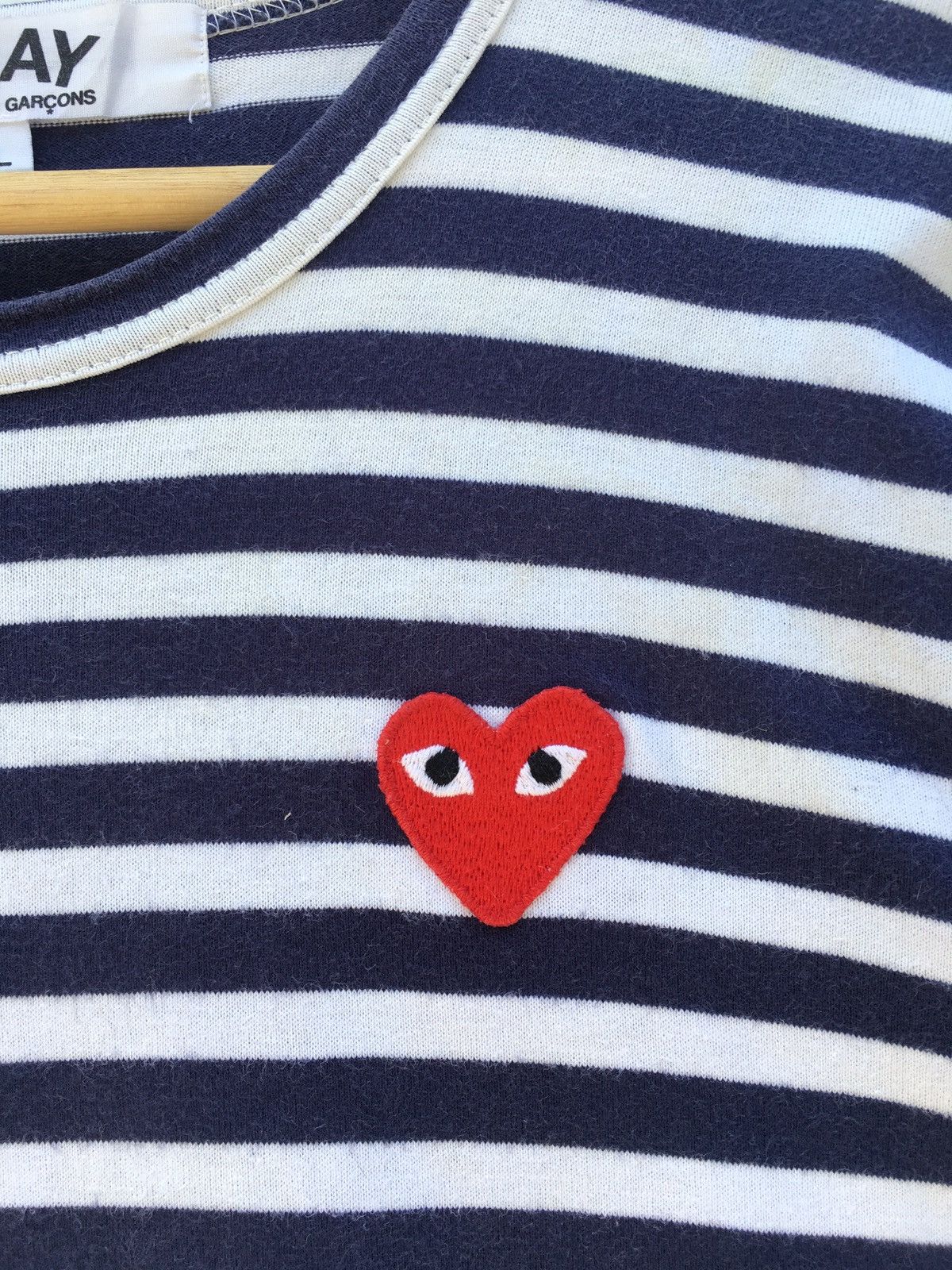 Comme des Garcons PLAY Rare CDG Play Striped Blue Longsleeve Size US M / EU 48-50 / 2 - 6 Thumbnail