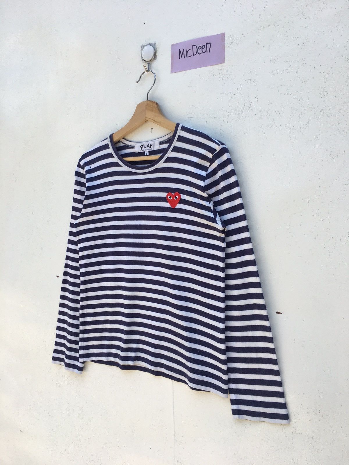Comme des Garcons PLAY Rare CDG Play Striped Blue Longsleeve Size US M / EU 48-50 / 2 - 3 Thumbnail