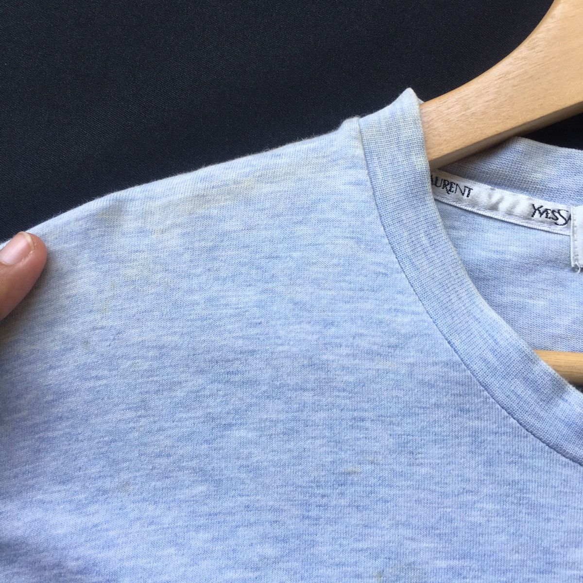 Yves Saint Laurent Vintage YSL Yves Saint Laurent Spellout Logos Tshirt Size US M / EU 48-50 / 2 - 10 Thumbnail