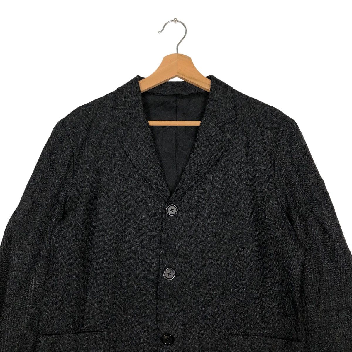 Margaret Howell HERRINGBONE WOOL DOUBLE BREAST CHORE JACKET MARGARET HOWELL Size US M / EU 48-50 / 2 - 2 Thumbnail