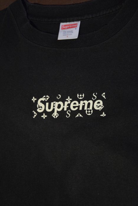 2000 Supreme LV Monogram Black Box Logo Tee