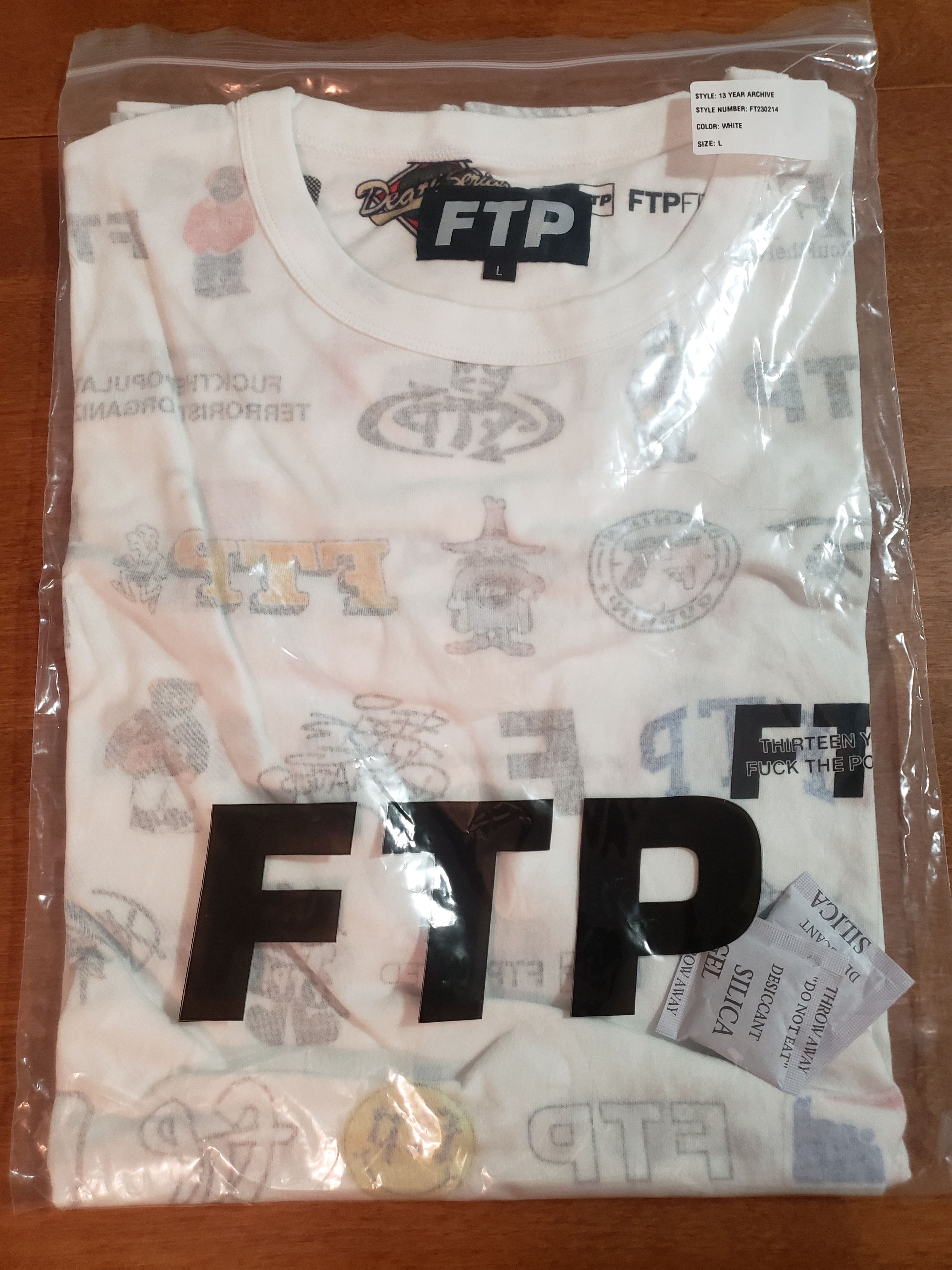 FUCKTHEPOPULATION FTP 13 YEAR ANNIVERSARY TEE WHITE SIZE XL deals