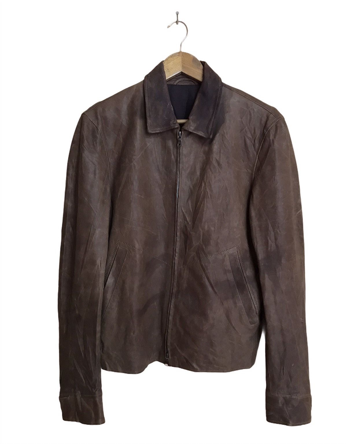 Jil Sander RARE JIL SANDER RAF SIMON BIKER LEATHER JACKET Size US S / EU 44-46 / 1 - 1 Thumbnail