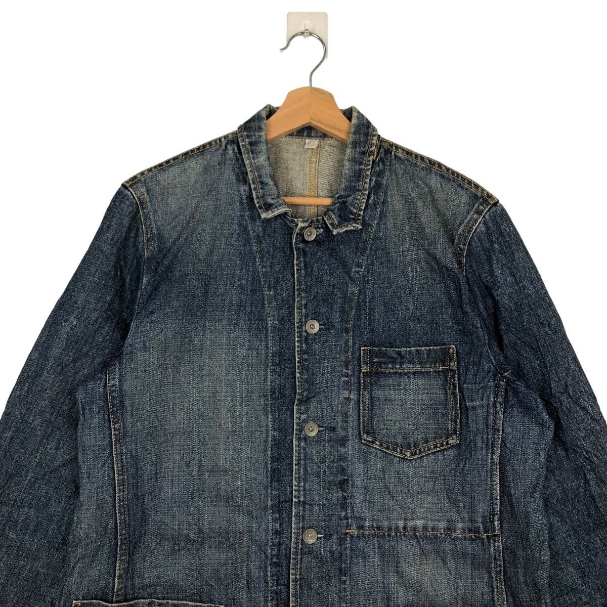 Japanese Brand VINTAGE HIKORY CHORE JACKET UNIQLO INSPIRED ISSEY MIYAKE Size US L / EU 52-54 / 3 - 2 Thumbnail