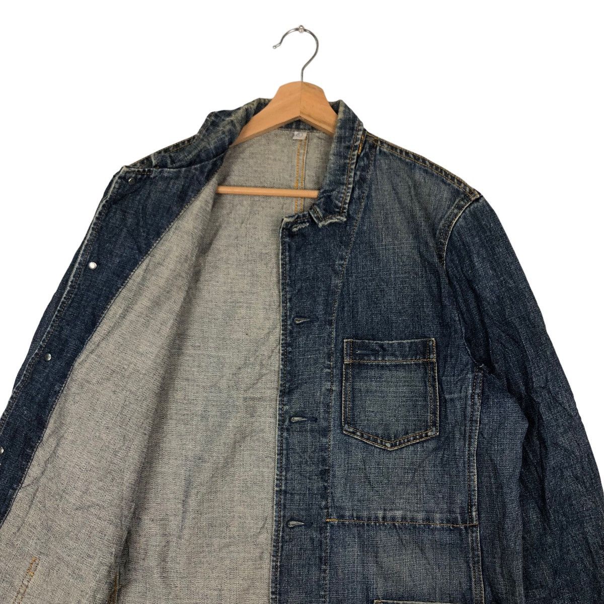 Japanese Brand VINTAGE HIKORY CHORE JACKET UNIQLO INSPIRED ISSEY MIYAKE Size US L / EU 52-54 / 3 - 9 Thumbnail