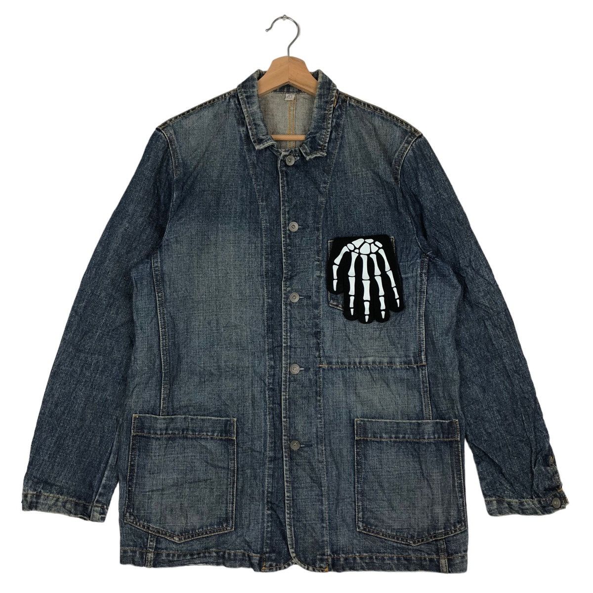 Japanese Brand VINTAGE HIKORY CHORE JACKET UNIQLO INSPIRED ISSEY MIYAKE Size US L / EU 52-54 / 3 - 1 Thumbnail