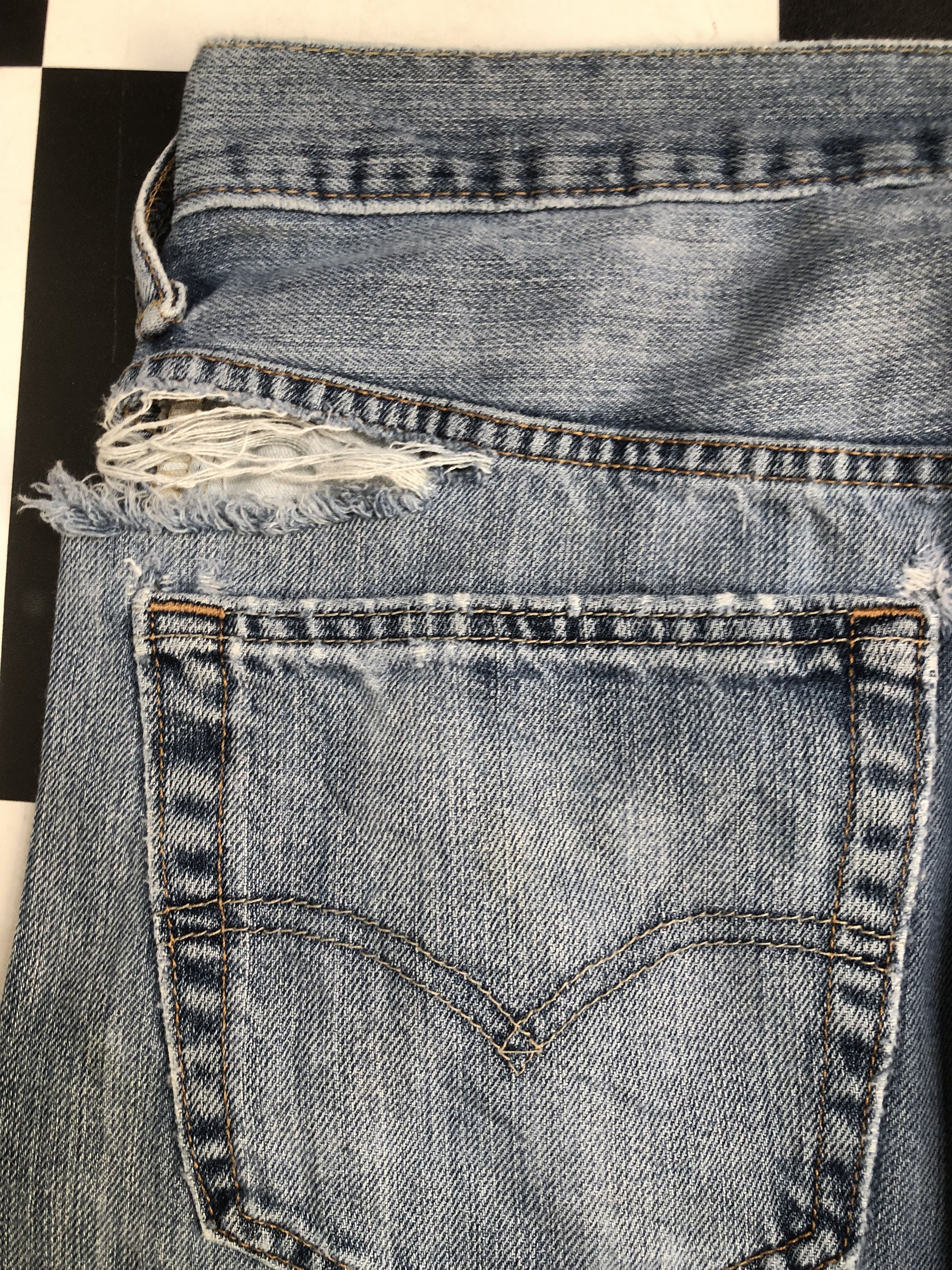 Levi's Vintage Levis 569 Distressed Jeans - L482 Size US 34 / EU 50 - 10 Thumbnail