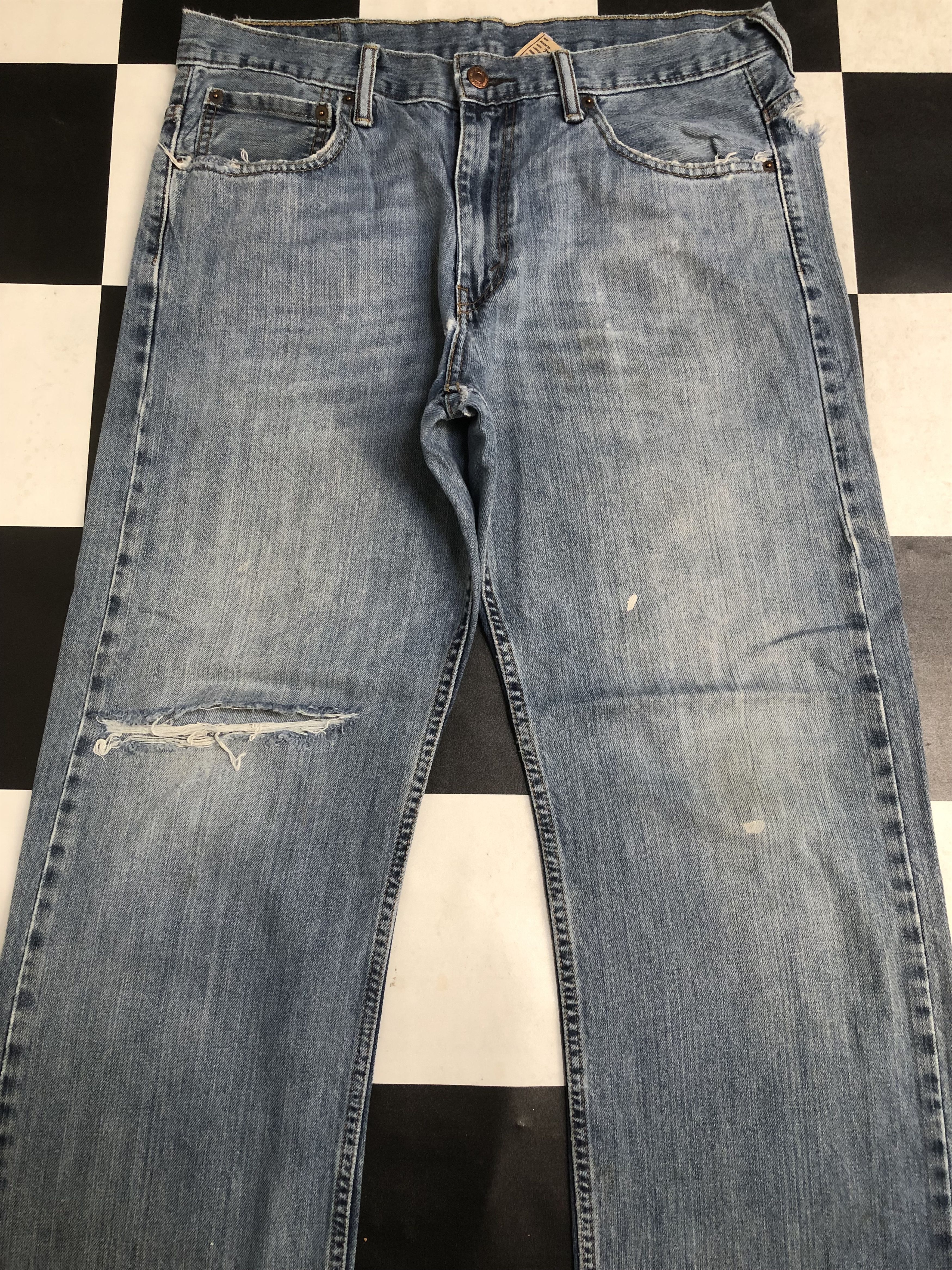 Levi's Vintage Levis 569 Distressed Jeans - L482 Size US 34 / EU 50 - 3 Thumbnail