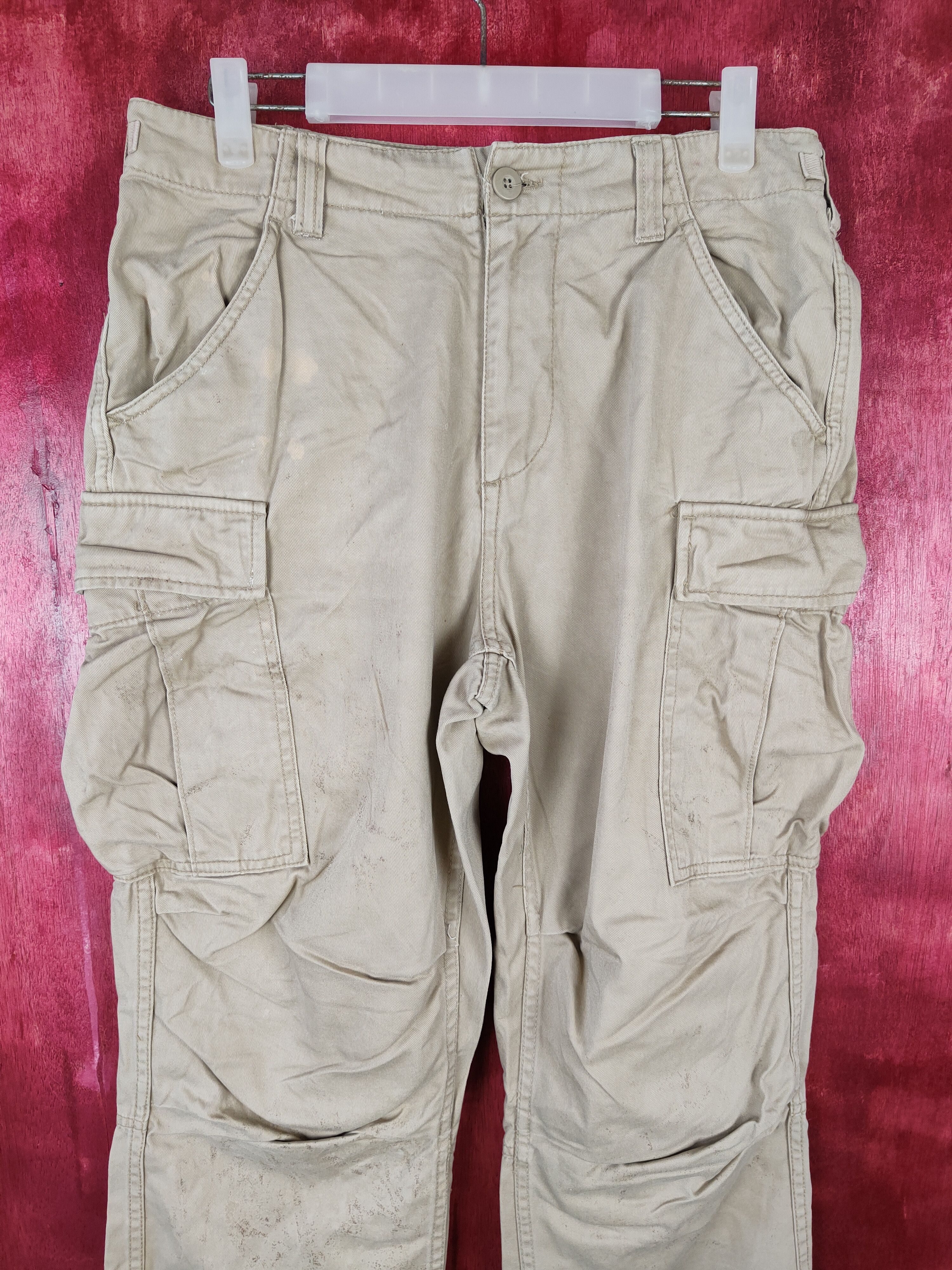 Avirex Avirex Brown Multi Pocket Tactical Cargo Pants #4861 Size US 30 / EU 46 - 2 Thumbnail