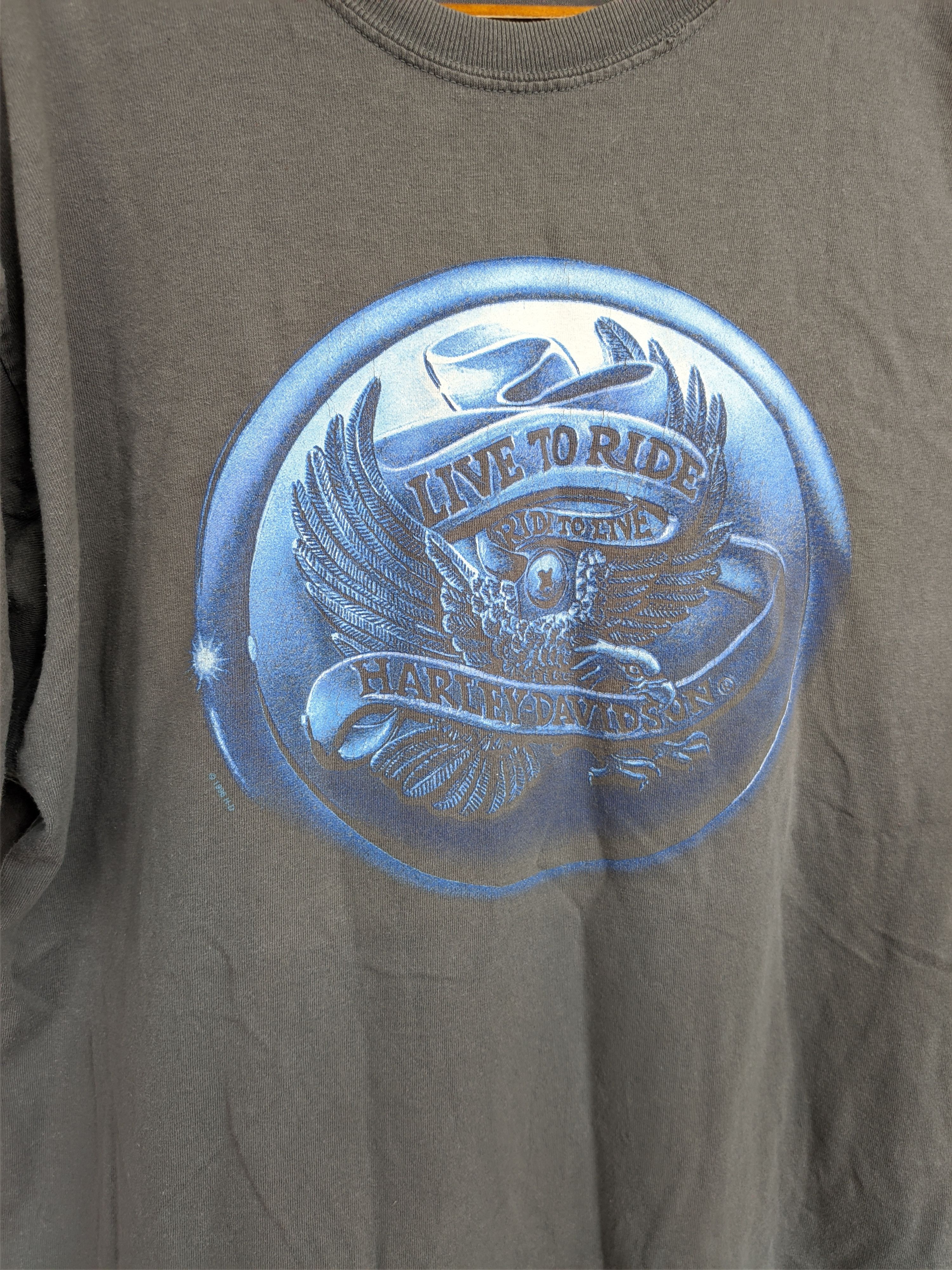 Harley Davidson × Vintage Vintage 1996 Harley Davidson Amersfoort Tee Size US XXL / EU 58 / 5 - 7 Thumbnail