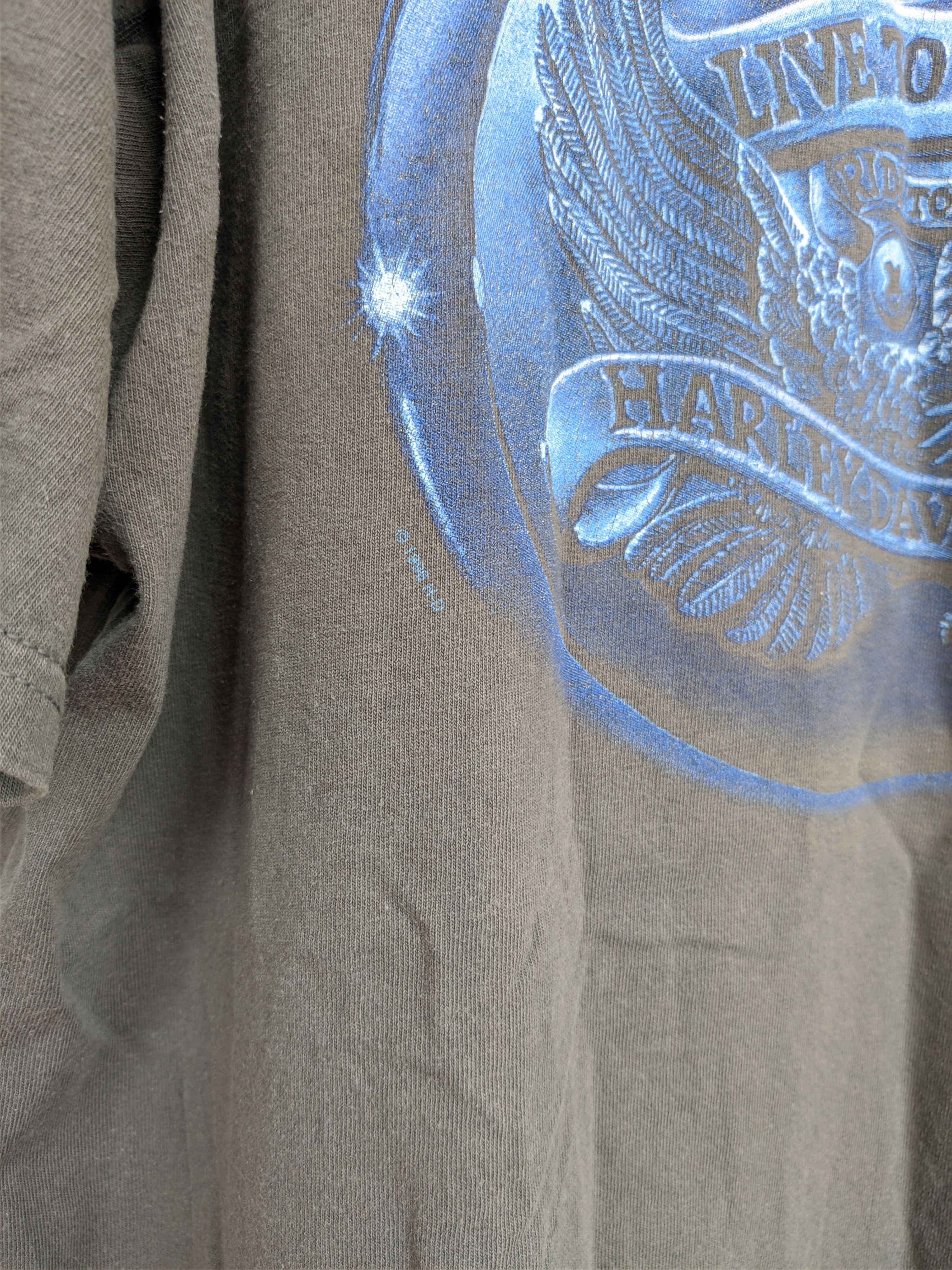 Harley Davidson × Vintage Vintage 1996 Harley Davidson Amersfoort Tee Size US XXL / EU 58 / 5 - 6 Thumbnail