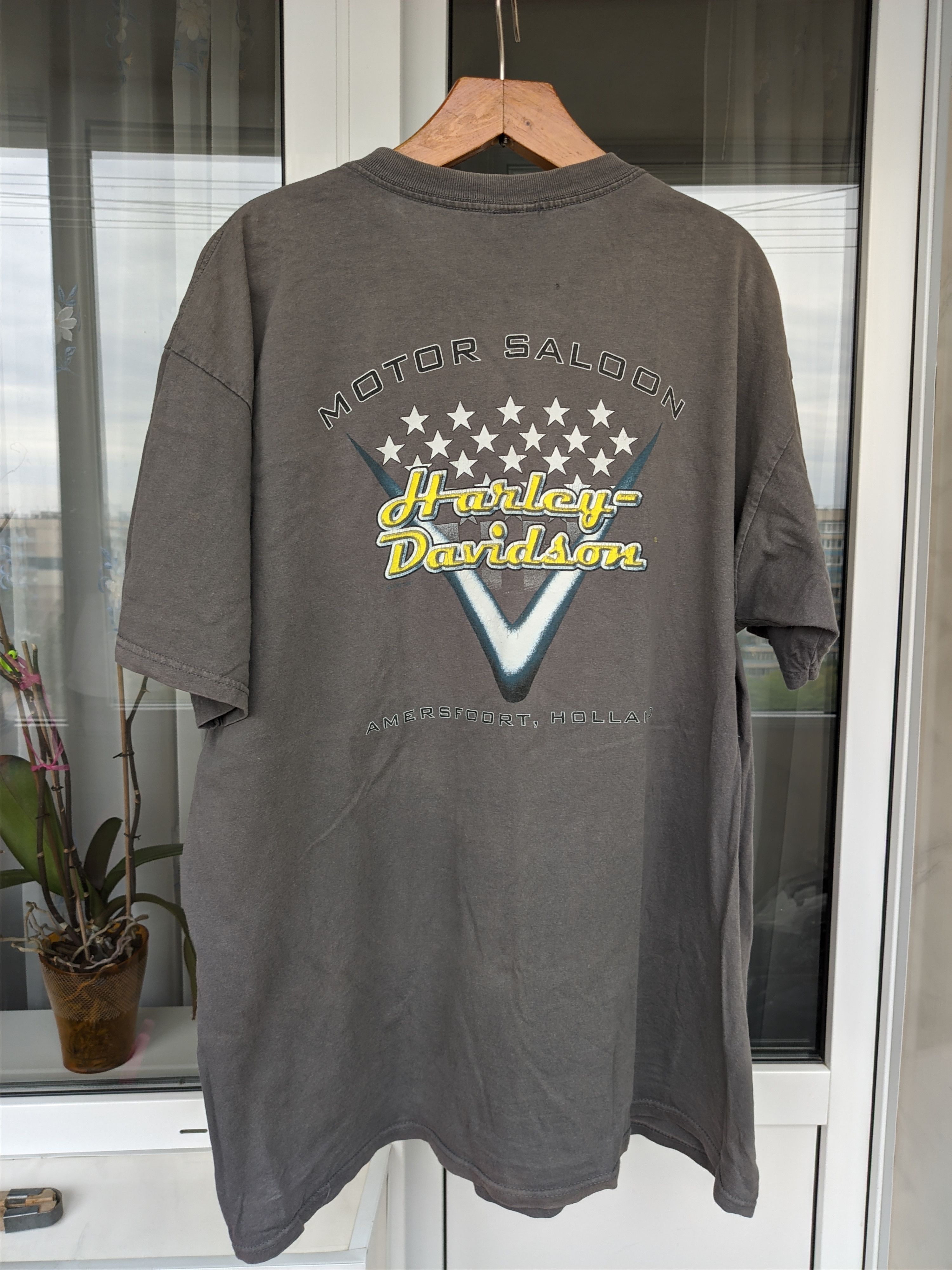 Harley Davidson × Vintage Vintage 1996 Harley Davidson Amersfoort Tee Size US XXL / EU 58 / 5 - 1 Thumbnail