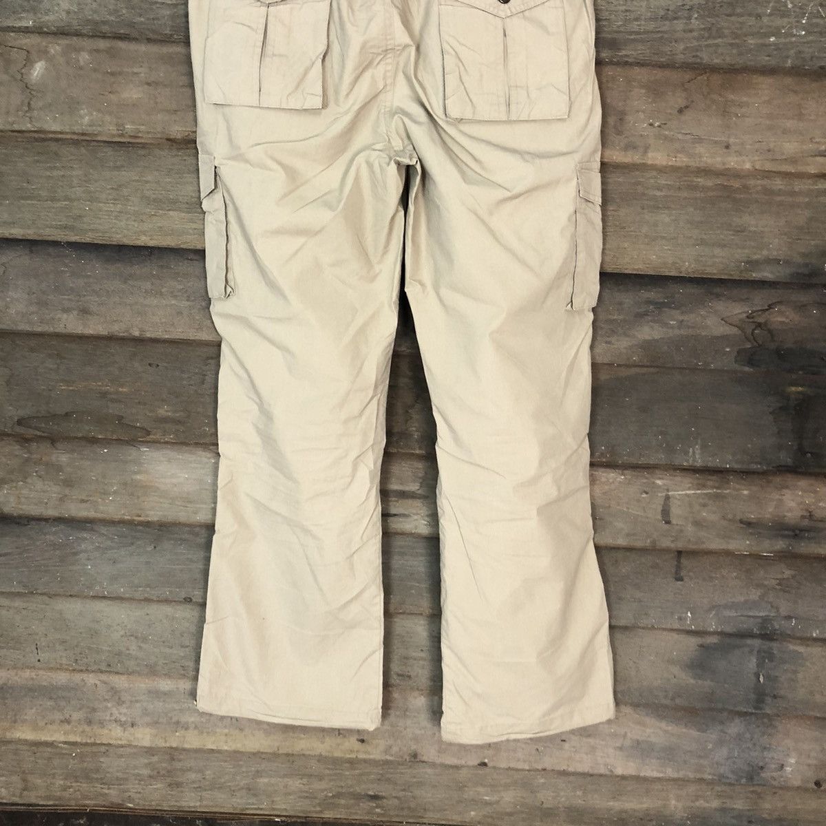 Japanese Brand Sagres Brown multi pocket utility Cargo Pants #2842 Size US 27 - 13 Thumbnail