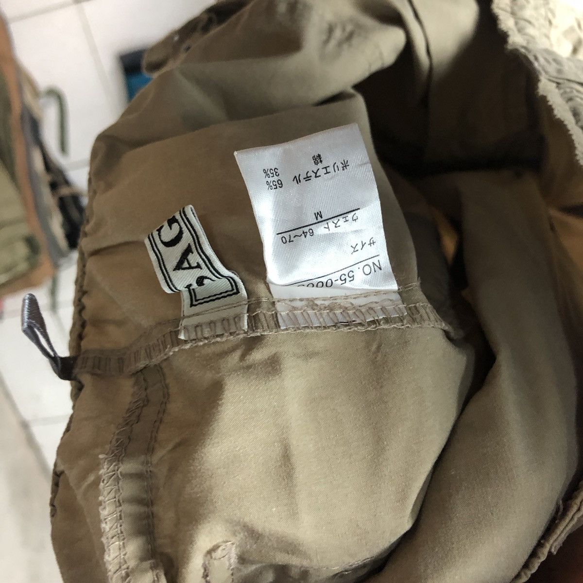 Japanese Brand Sagres Brown multi pocket utility Cargo Pants #2842 Size US 27 - 16 Thumbnail