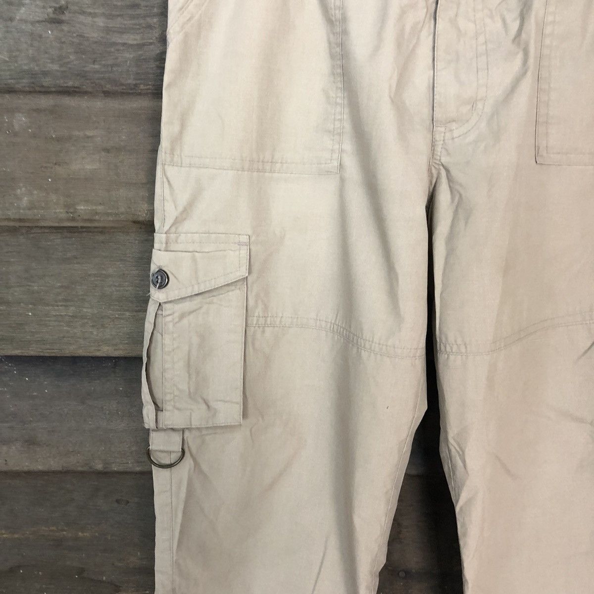 Japanese Brand Sagres Brown multi pocket utility Cargo Pants #2842 Size US 27 - 6 Thumbnail