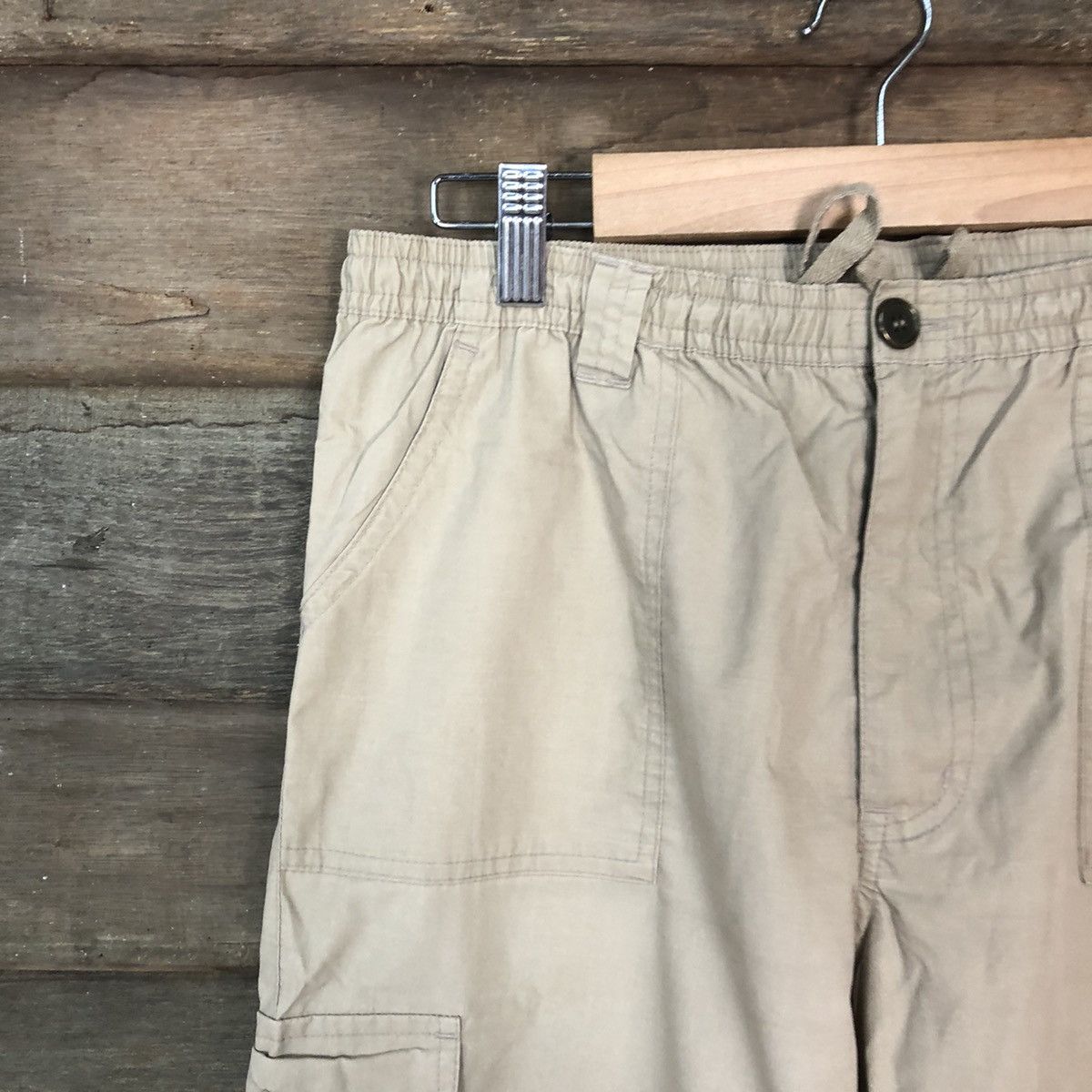 Japanese Brand Sagres Brown multi pocket utility Cargo Pants #2842 Size US 27 - 4 Thumbnail