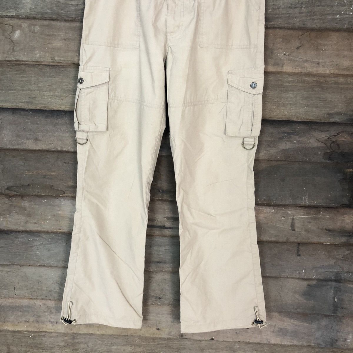 Japanese Brand Sagres Brown multi pocket utility Cargo Pants #2842 Size US 27 - 3 Thumbnail