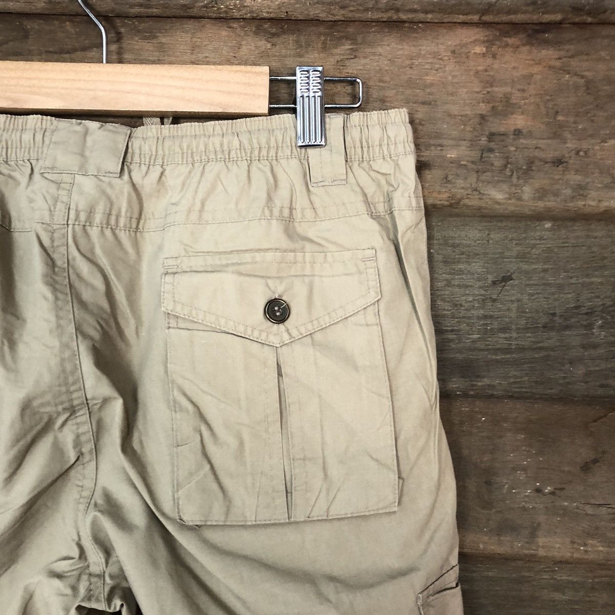Japanese Brand Sagres Brown multi pocket utility Cargo Pants #2842 Size US 27 - 15 Thumbnail