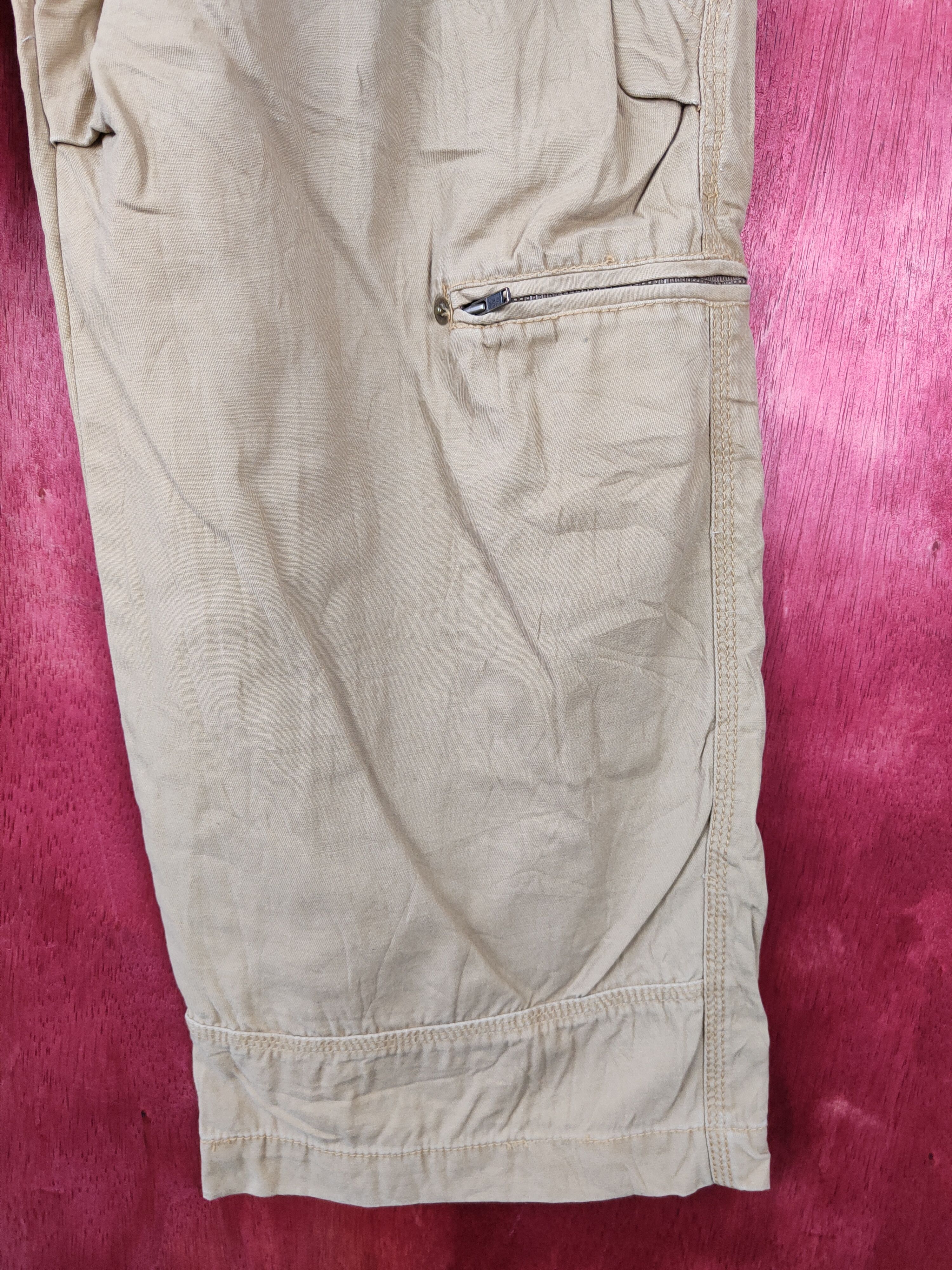 Japanese Brand × Vintage Japanese Brand Brown Multi Pocket Tactical Cargo Pant #S379 Size US 35 - 6 Thumbnail