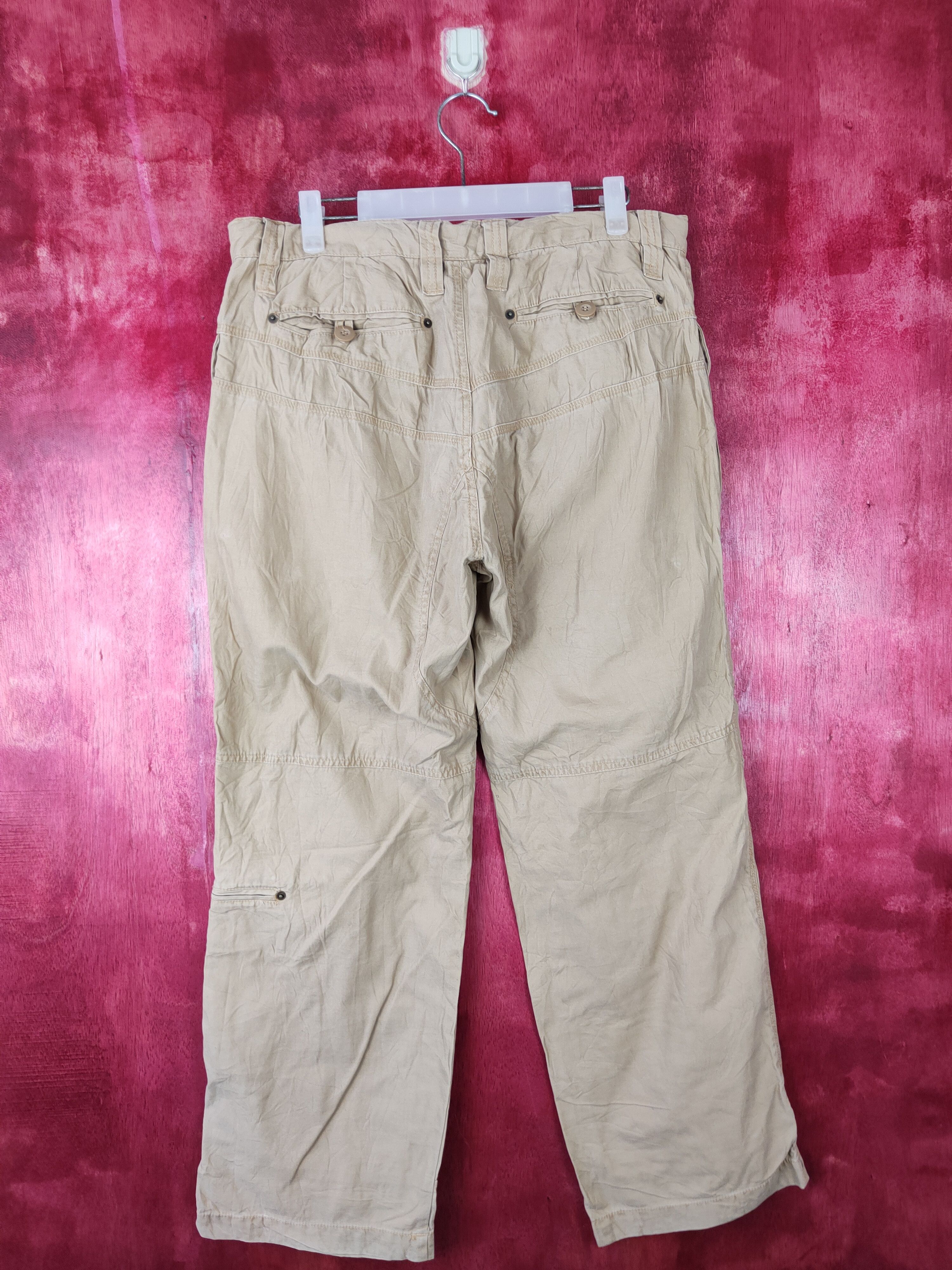 Japanese Brand × Vintage Japanese Brand Brown Multi Pocket Tactical Cargo Pant #S379 Size US 35 - 7 Thumbnail