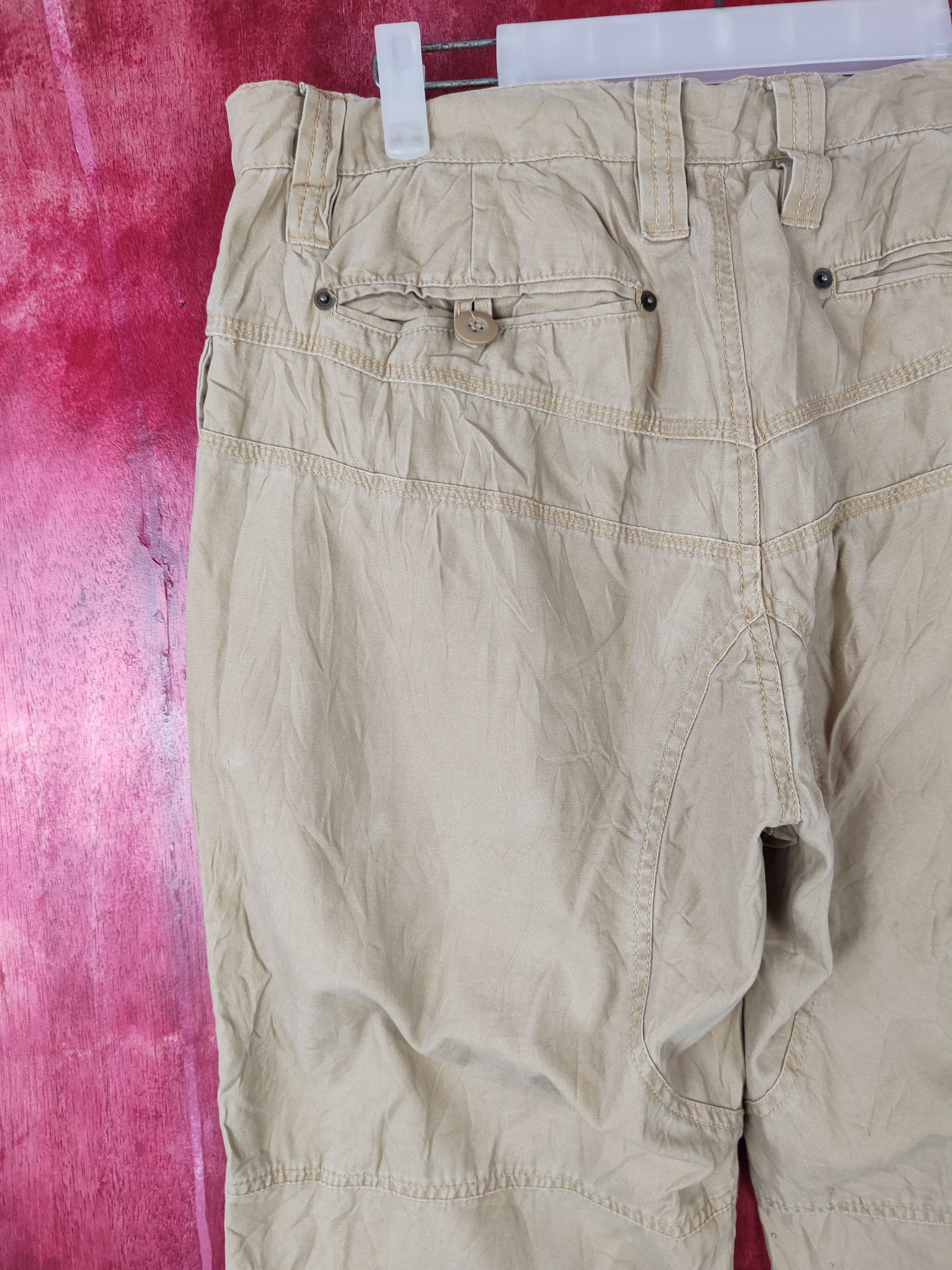 Japanese Brand × Vintage Japanese Brand Brown Multi Pocket Tactical Cargo Pant #S379 Size US 35 - 8 Thumbnail