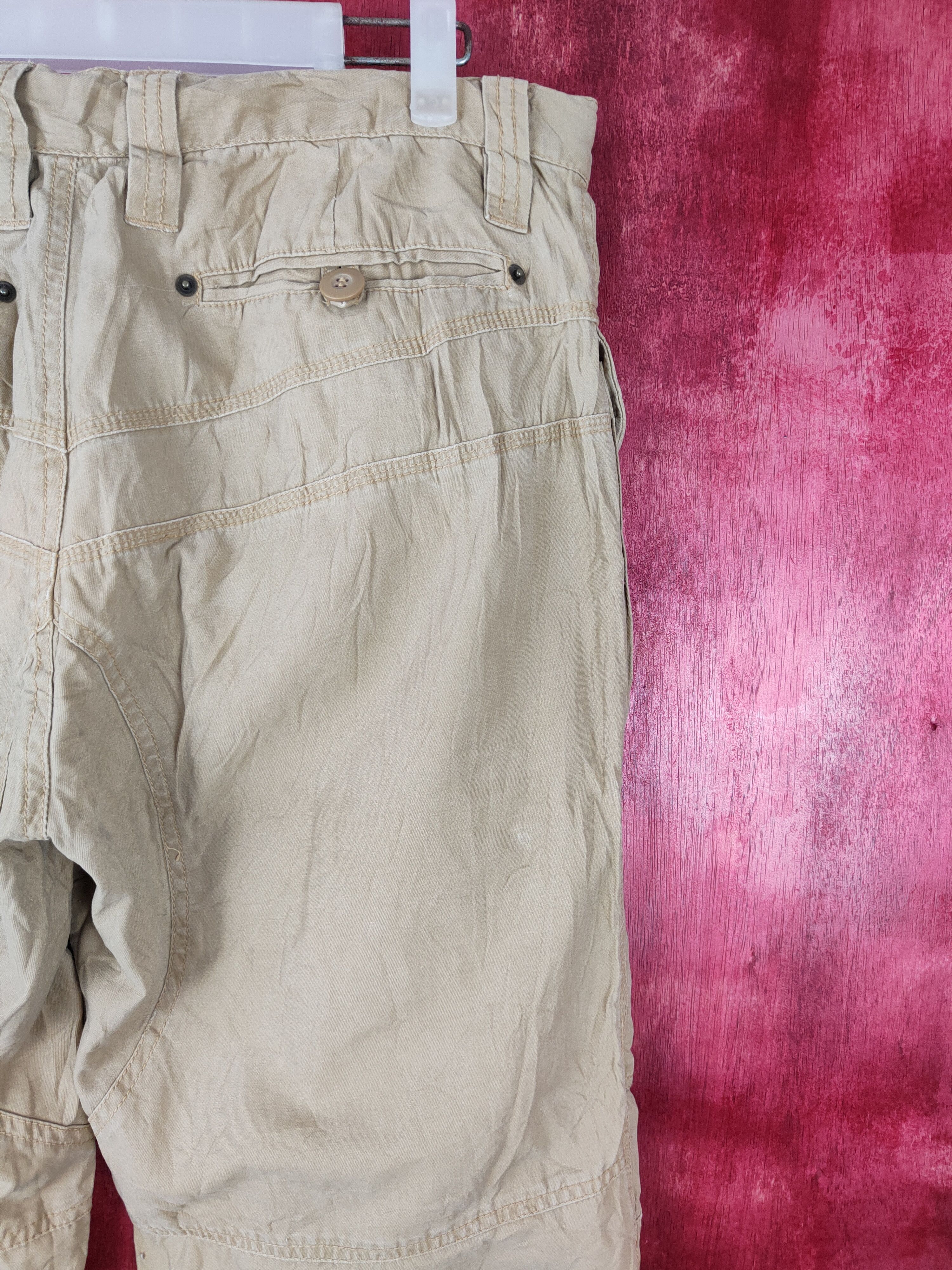 Japanese Brand × Vintage Japanese Brand Brown Multi Pocket Tactical Cargo Pant #S379 Size US 35 - 10 Thumbnail