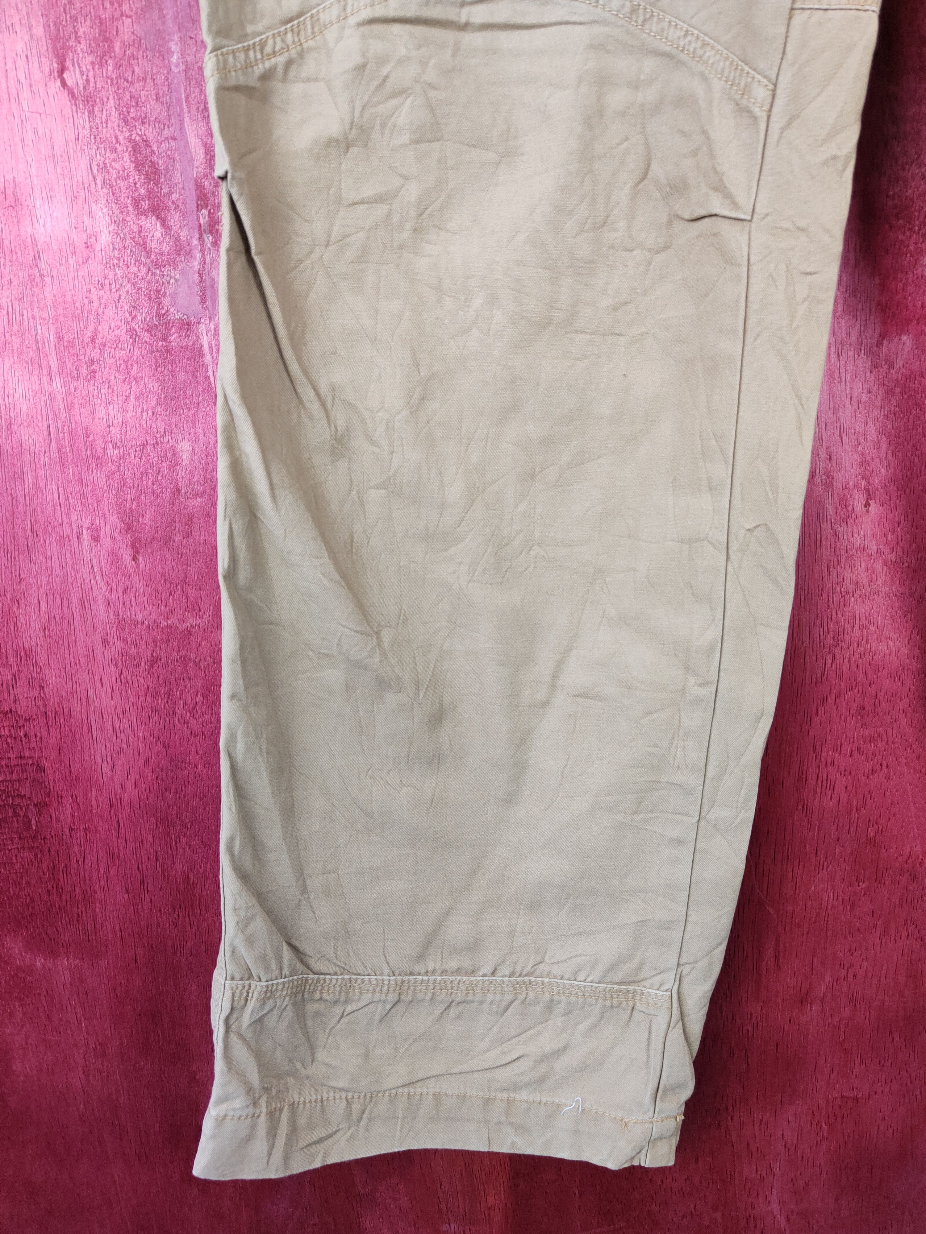 Japanese Brand × Vintage Japanese Brand Brown Multi Pocket Tactical Cargo Pant #S379 Size US 35 - 4 Thumbnail