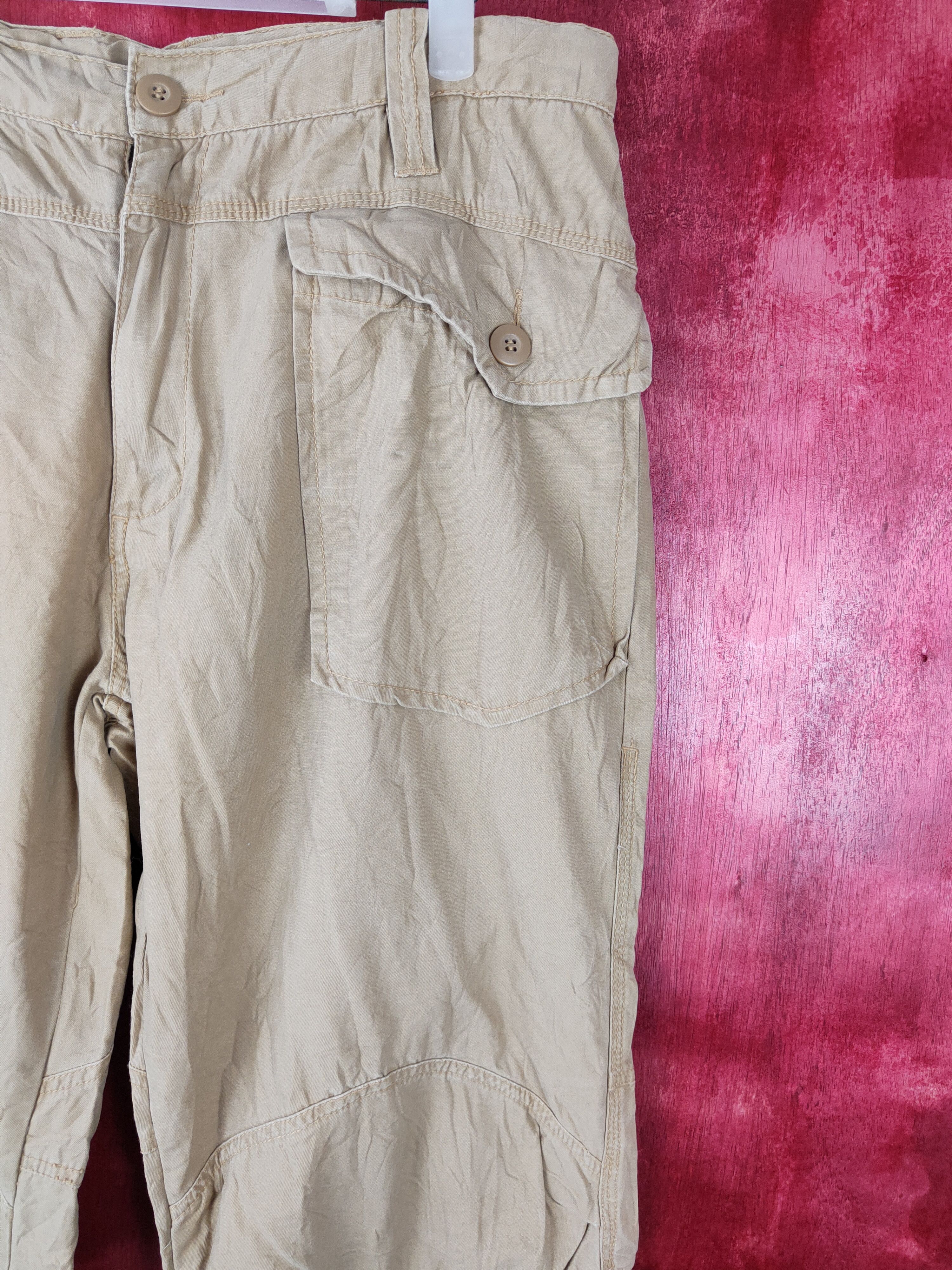 Japanese Brand × Vintage Japanese Brand Brown Multi Pocket Tactical Cargo Pant #S379 Size US 35 - 5 Thumbnail