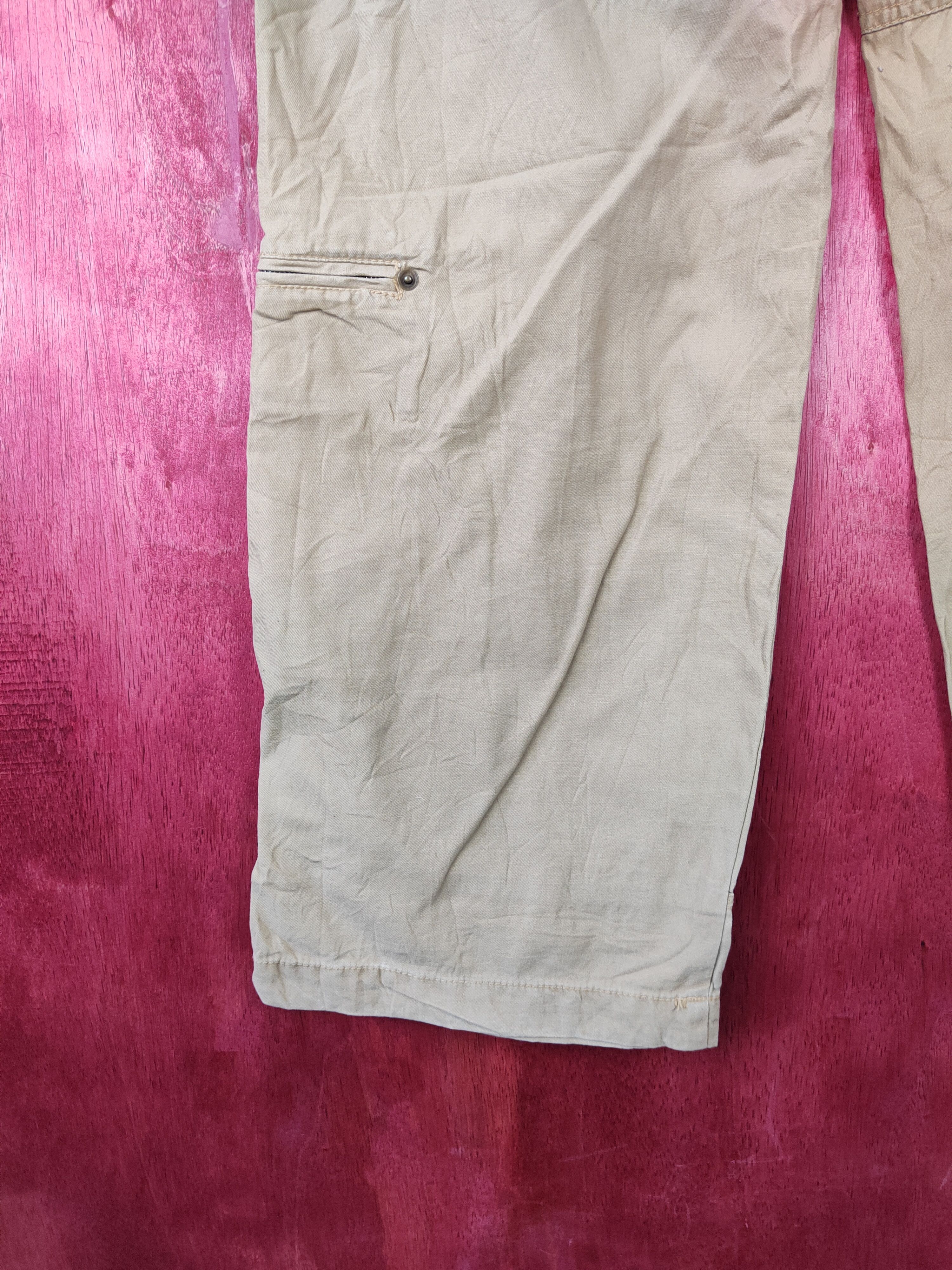 Japanese Brand × Vintage Japanese Brand Brown Multi Pocket Tactical Cargo Pant #S379 Size US 35 - 9 Thumbnail
