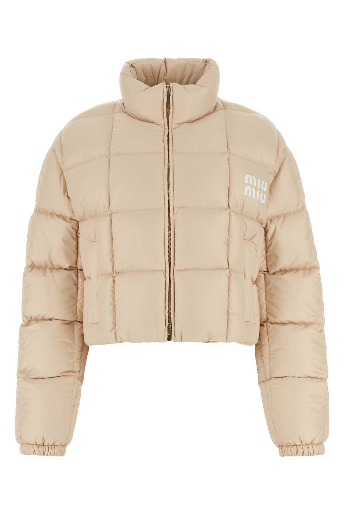 Miu Miu Skin Pink Nylon Down Jacket | Grailed