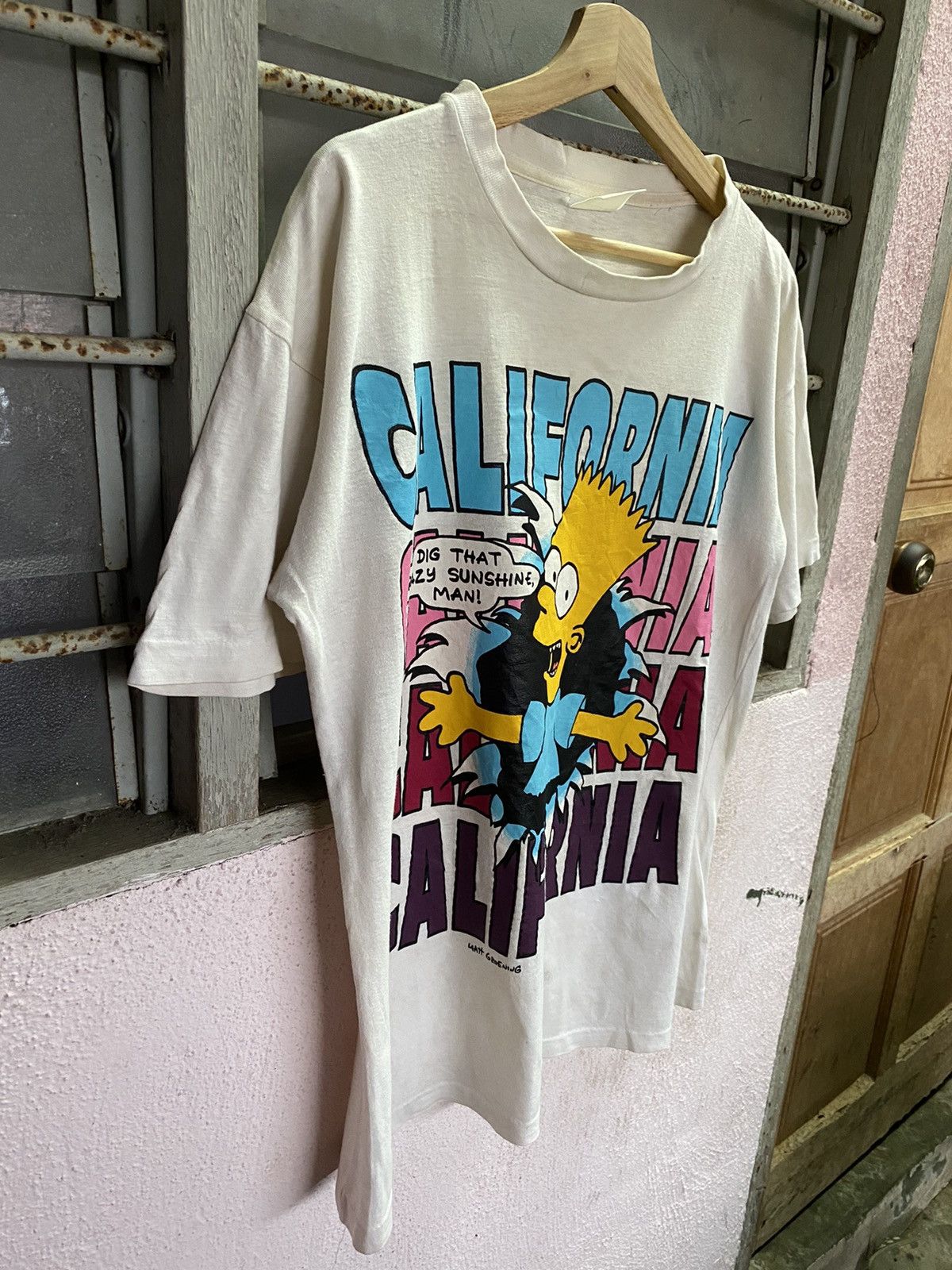 The Simpsons × Vintage ⚡️Steals⚡️ Distressed Vintage Bart Simpson Big Printed Size US M / EU 48-50 / 2 - 3 Thumbnail