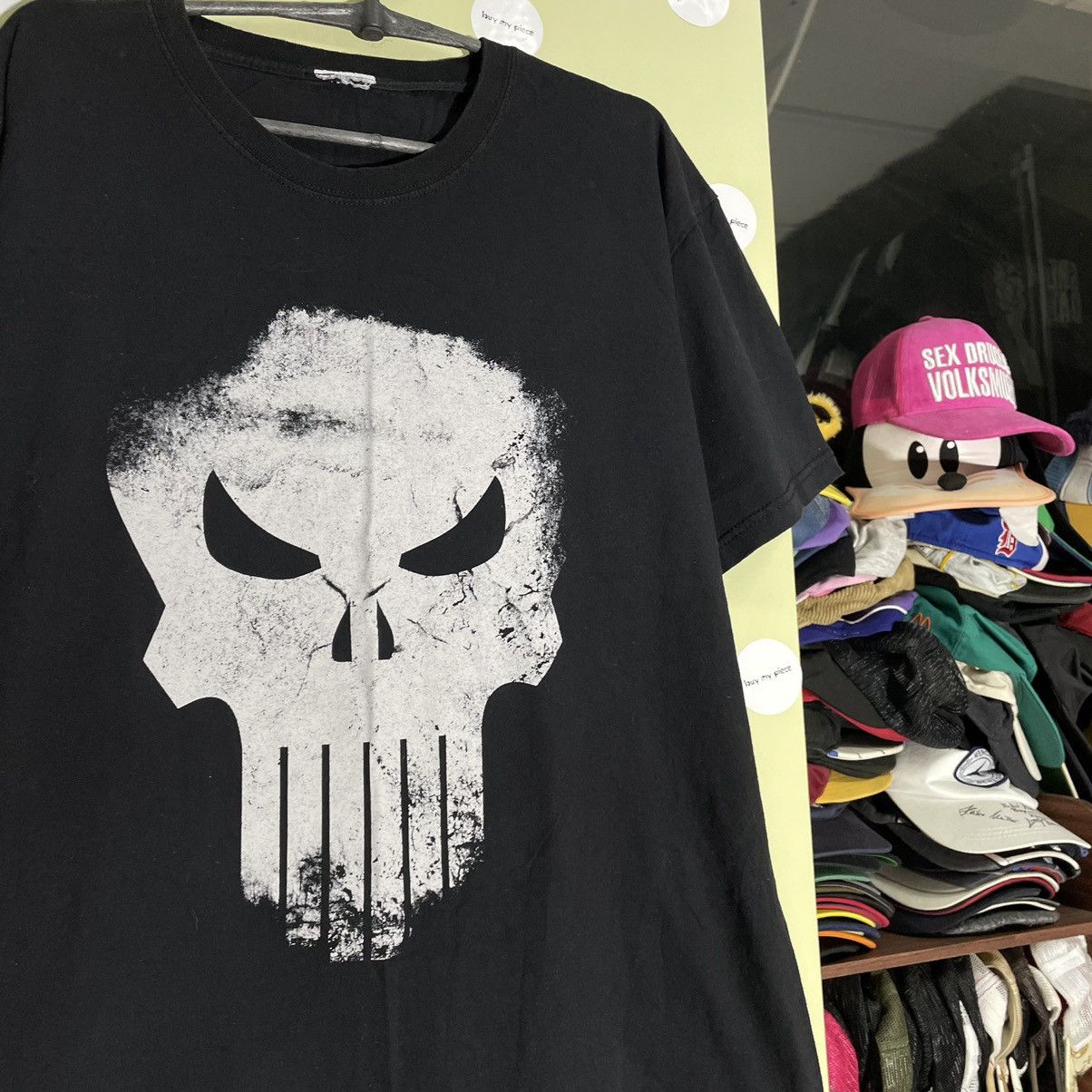 Vintage Vintage Y2K Skull Graphic Tee Punk Streetwear Black Washed L Size US L / EU 52-54 / 3 - 5 Thumbnail