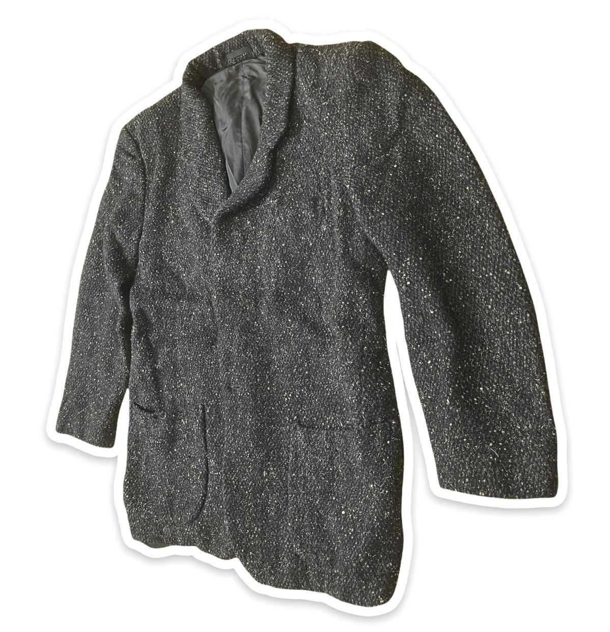 Vintage × Y's for Men × Yohji Yamamoto Y's Hommes YOHJI YAMAMOTO Coat Wool Jacket Size 44R - 8 Thumbnail