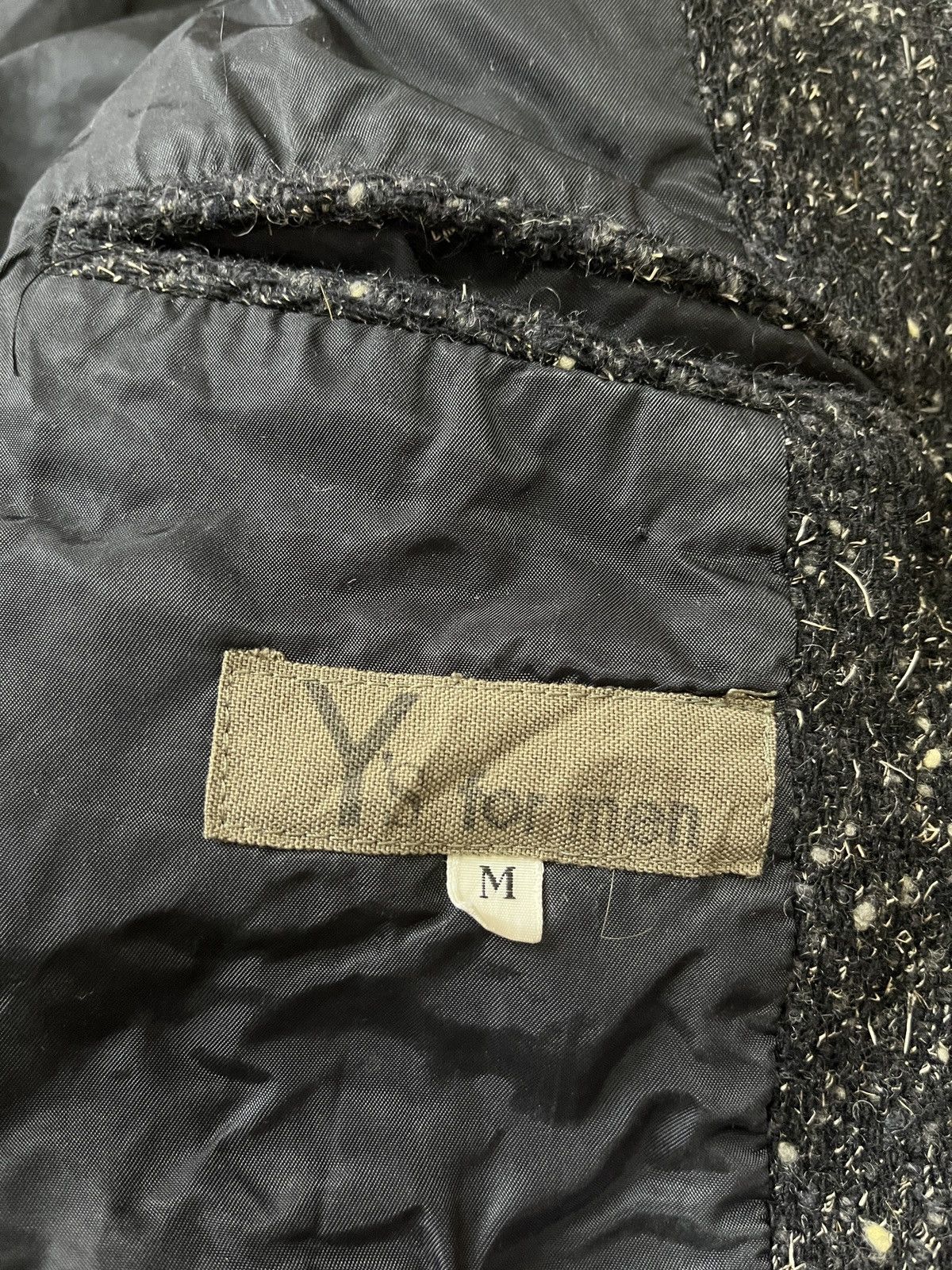 Vintage × Y's for Men × Yohji Yamamoto Y's Hommes YOHJI YAMAMOTO Coat Wool Jacket Size 44R - 12 Thumbnail