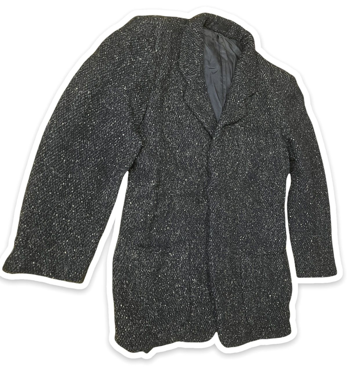 Vintage × Y's for Men × Yohji Yamamoto Y's Hommes YOHJI YAMAMOTO Coat Wool Jacket Size 44R - 7 Thumbnail