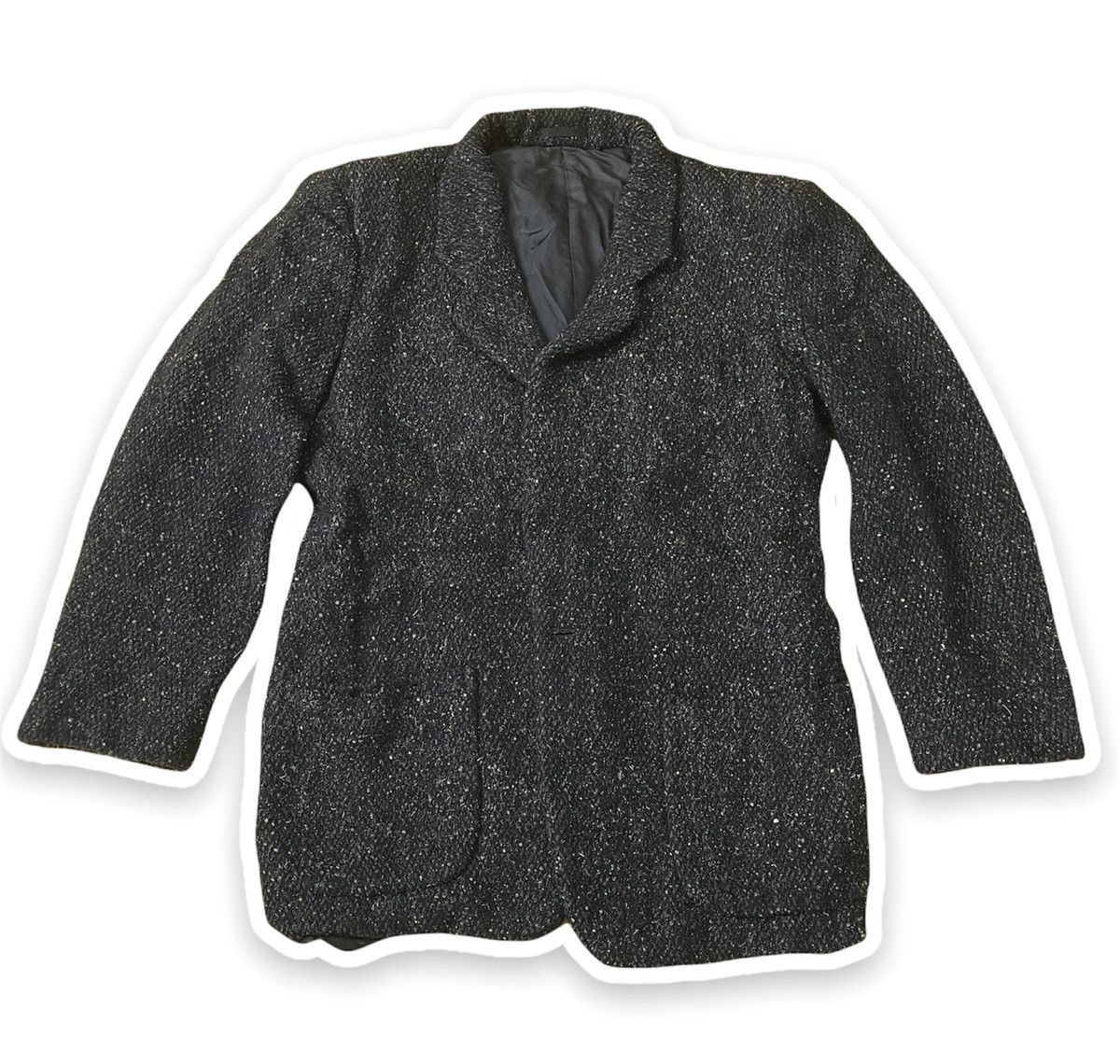 Vintage × Y's for Men × Yohji Yamamoto Y's Hommes YOHJI YAMAMOTO Coat Wool Jacket Size 44R - 3 Thumbnail