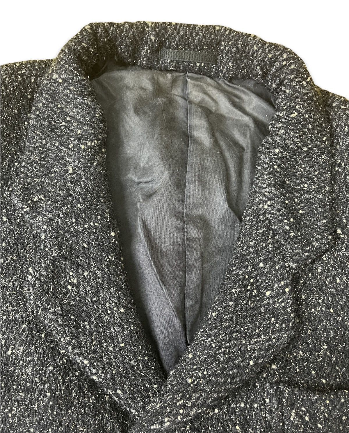 Vintage × Y's for Men × Yohji Yamamoto Y's Hommes YOHJI YAMAMOTO Coat Wool Jacket Size 44R - 11 Thumbnail