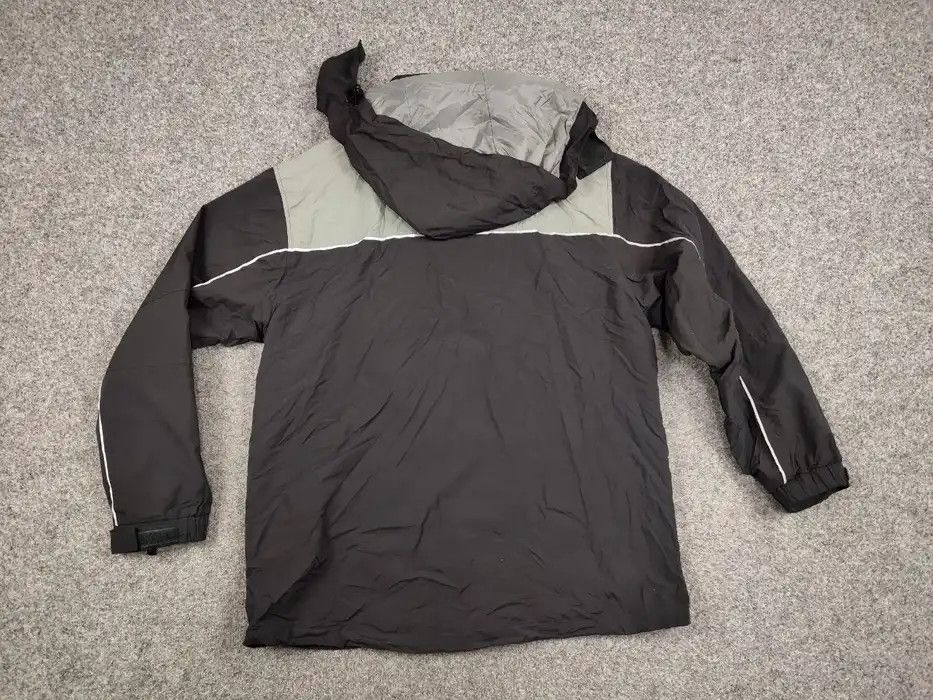 Mercedes-Benz Vintage 90's Mercedes-Benz Nylon Gray Logo Hooded Jacket Size US XL / EU 56 / 4 - 7 Thumbnail