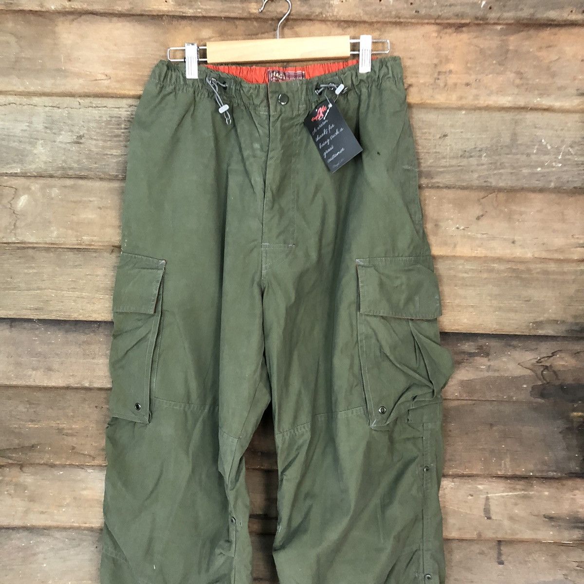 Japanese Brand Proctuitility Green multipocket hiking Cargo Pants #5005 Size US 32 / EU 48 - 2 Thumbnail