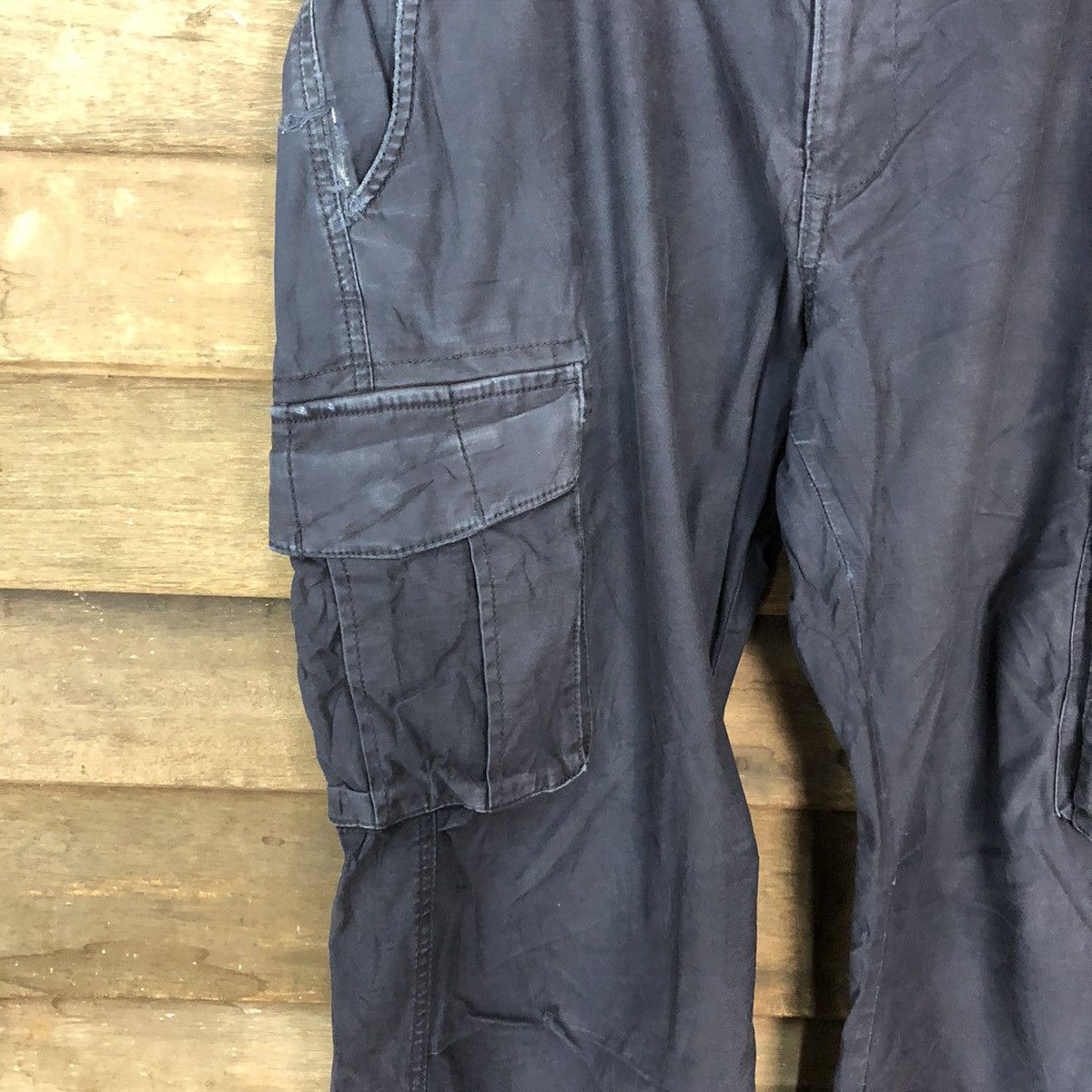 Faded Glory Japan vtg multipocket tactical Dark Blue Cargo Pants #6942 Size US 34 / EU 50 - 6 Thumbnail