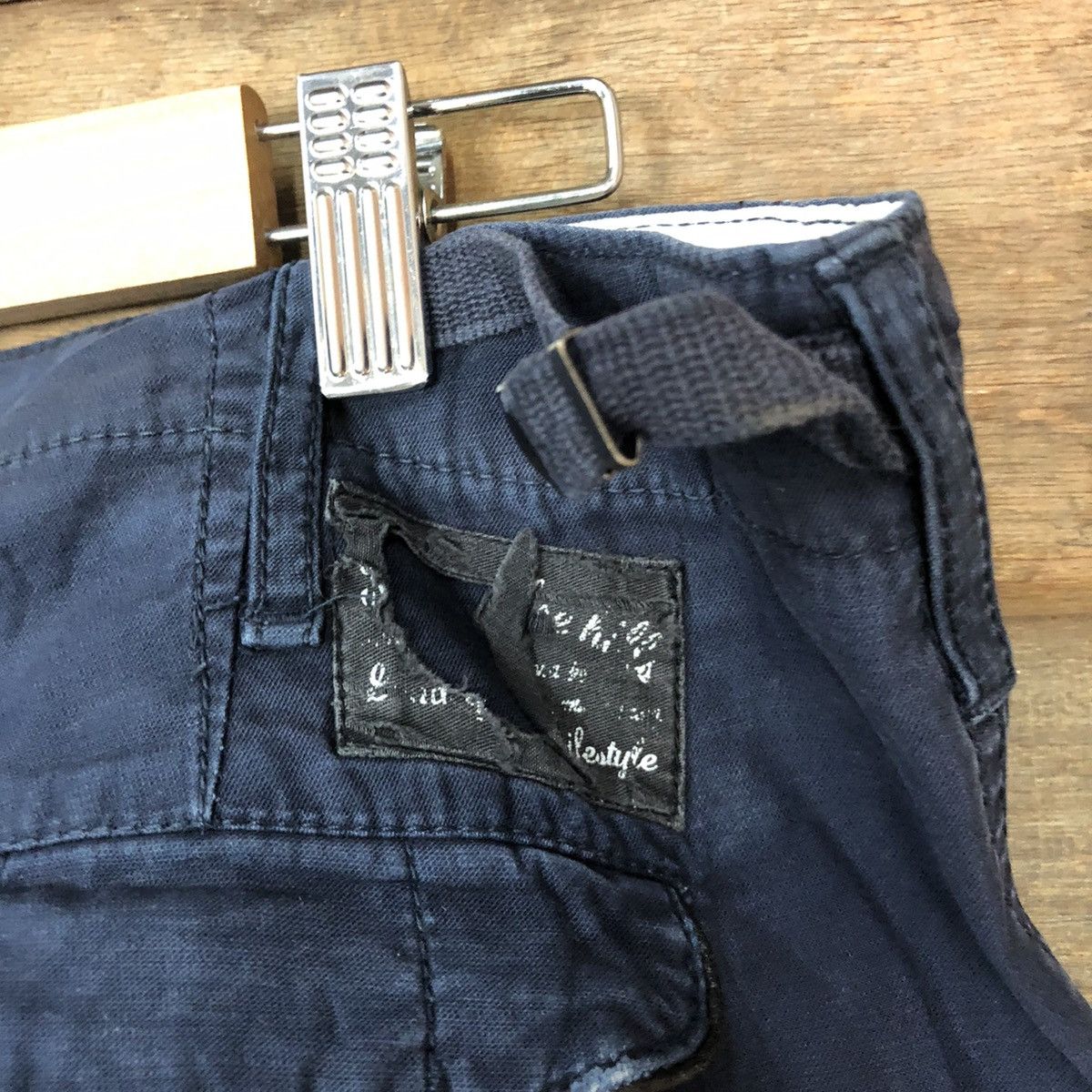Faded Glory Japan vtg multipocket tactical Dark Blue Cargo Pants #6942 Size US 34 / EU 50 - 15 Thumbnail