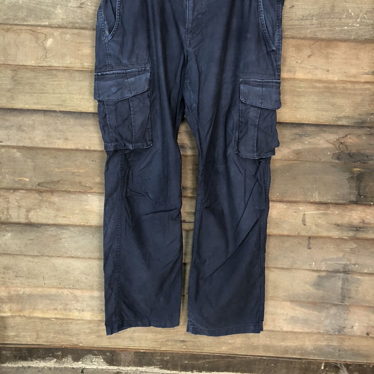 Faded Glory Japan vtg multipocket tactical Dark Blue Cargo Pants #6942 Size US 34 / EU 50 - 3 Thumbnail