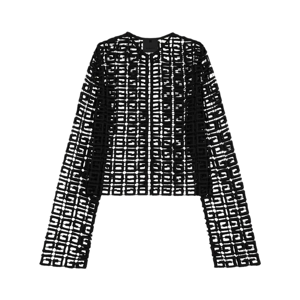 $2590 4G cutout guipure cardigan