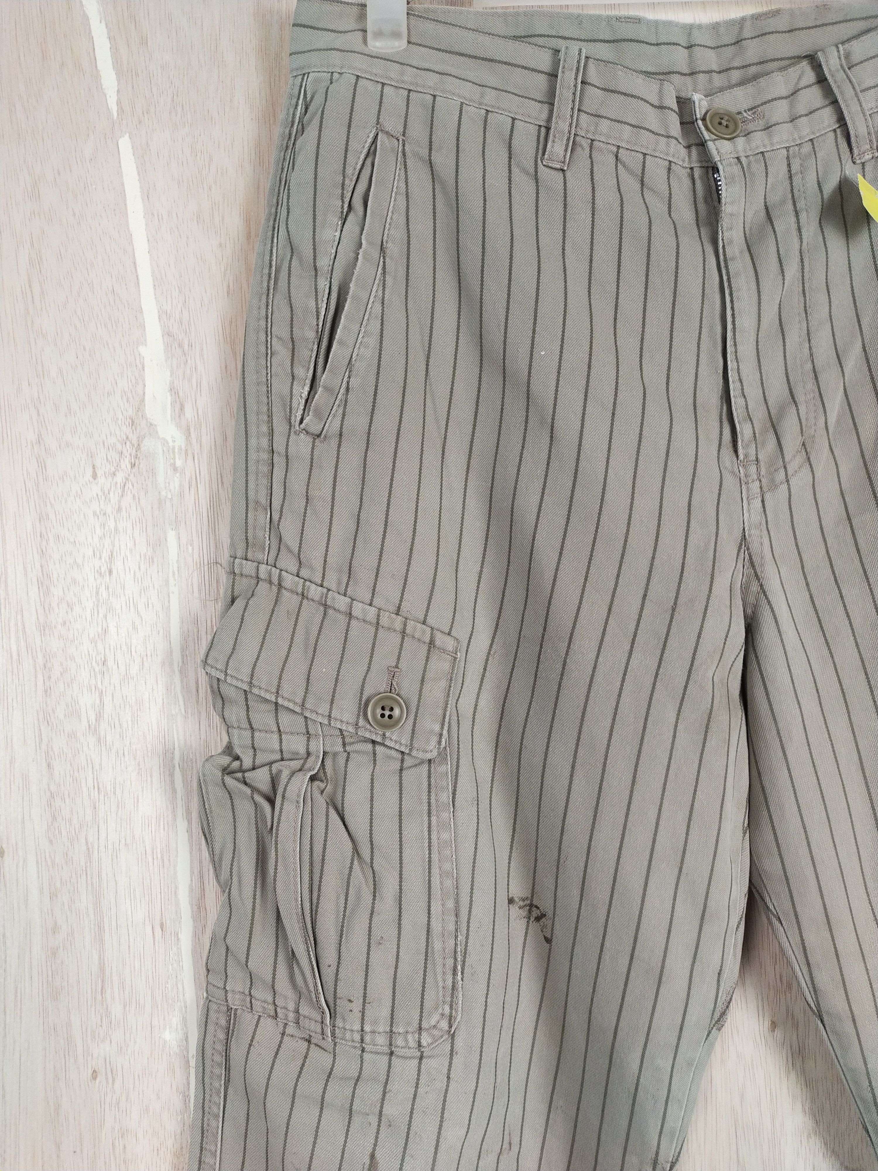 Japanese Brand × Takeo Kikuchi Takeo Kakuchi Green multi pocket Cargo Pants #3436 Size US 31 - 4 Thumbnail